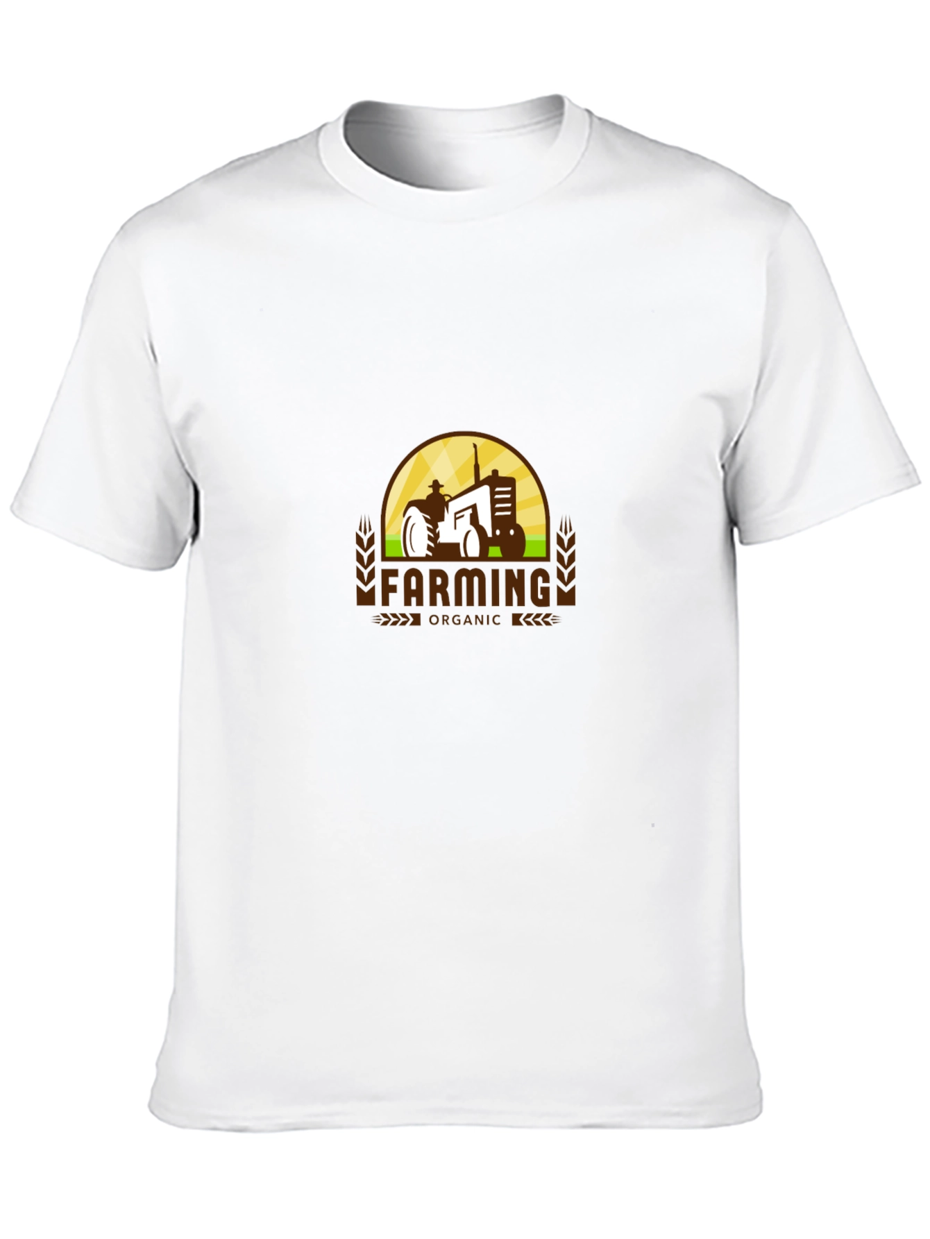 Farming Organic Tractor Graphic T-Shirt
