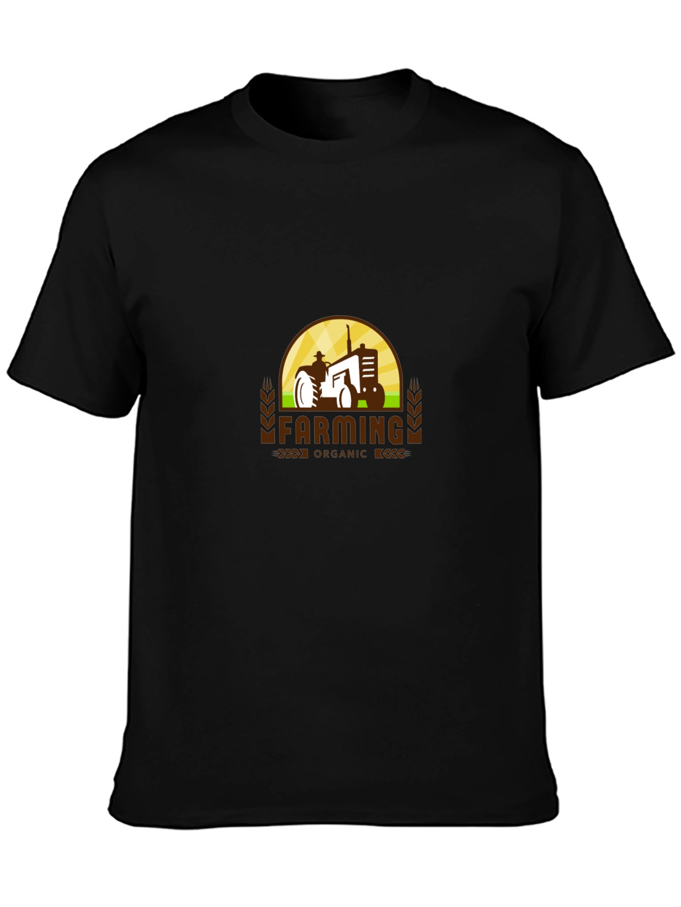 Farming Organic Tractor Graphic T-Shirt