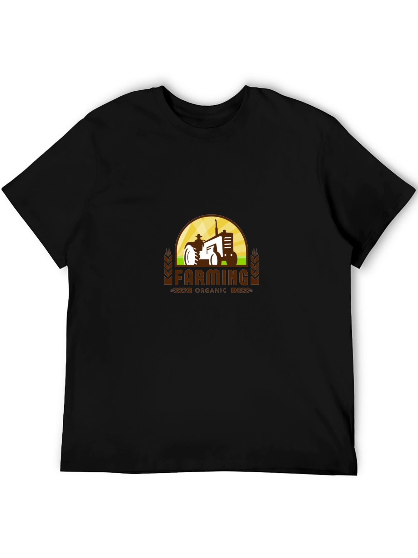 Farming Organic Tractor Graphic T-Shirt