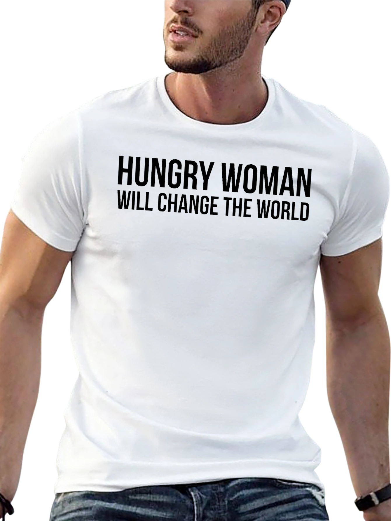 Hungry Woman Change World Graphic Tee