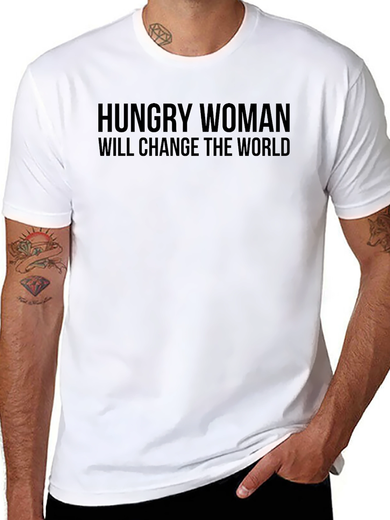 Hungry Woman Change World Graphic Tee