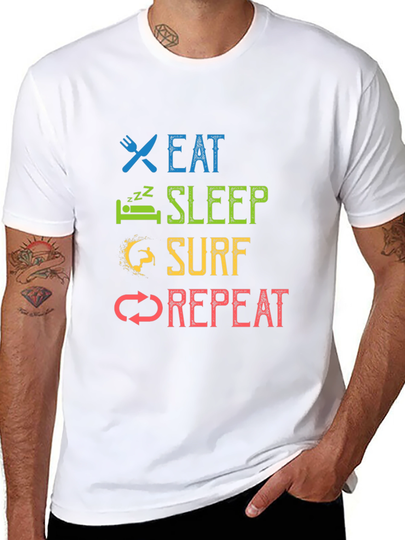 Eat Sleep Surf Repeat T-Shirt
