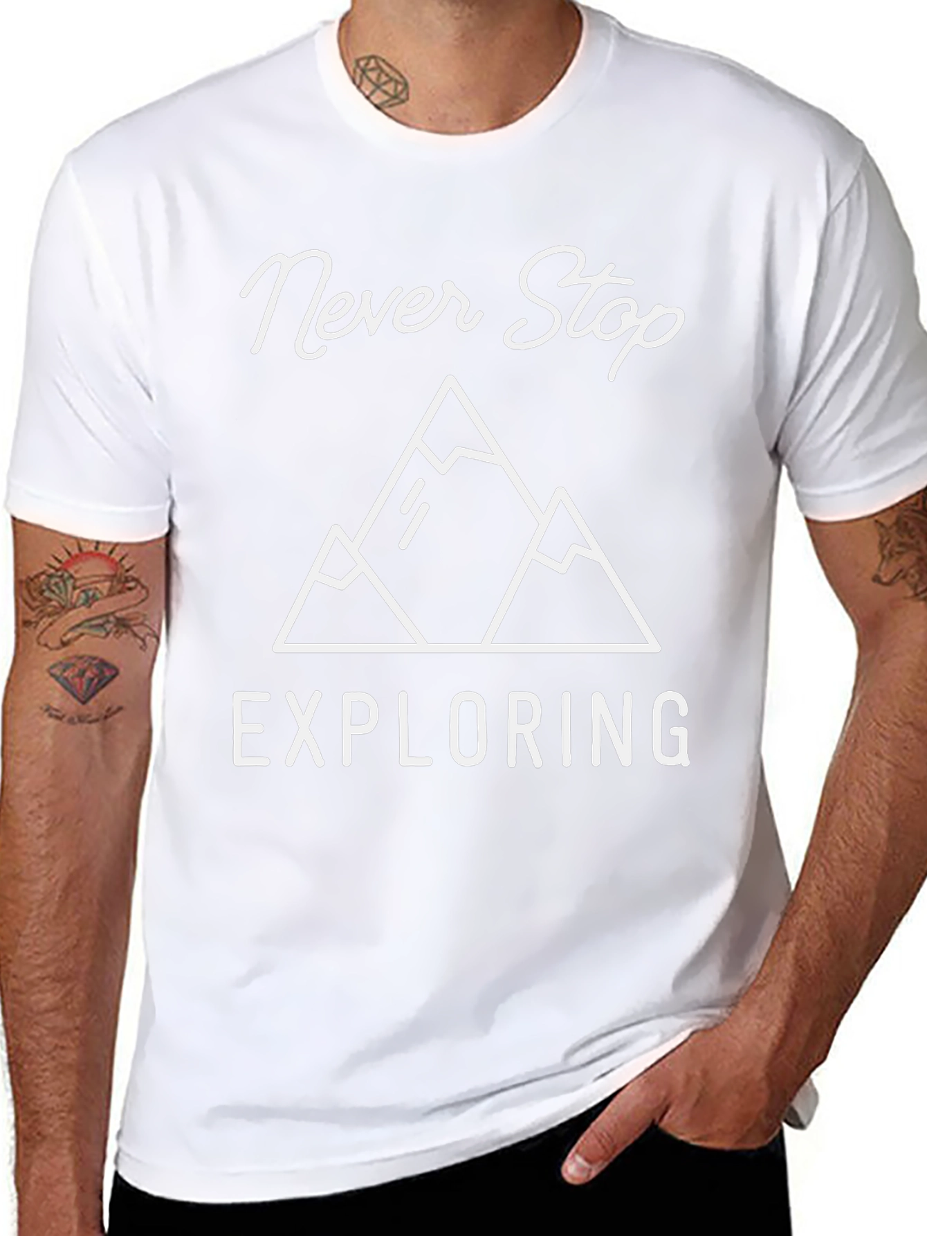 Never Stop Exploring Graphic Tee - Adventure Awaits!