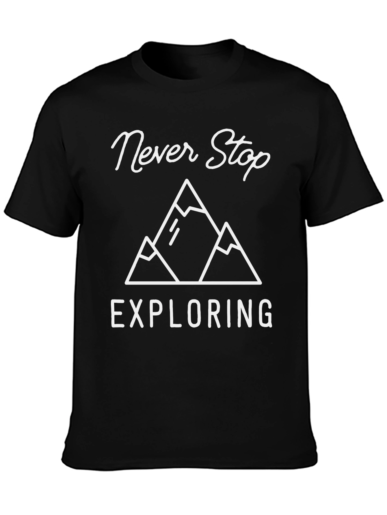 Never Stop Exploring Graphic Tee - Adventure Awaits!