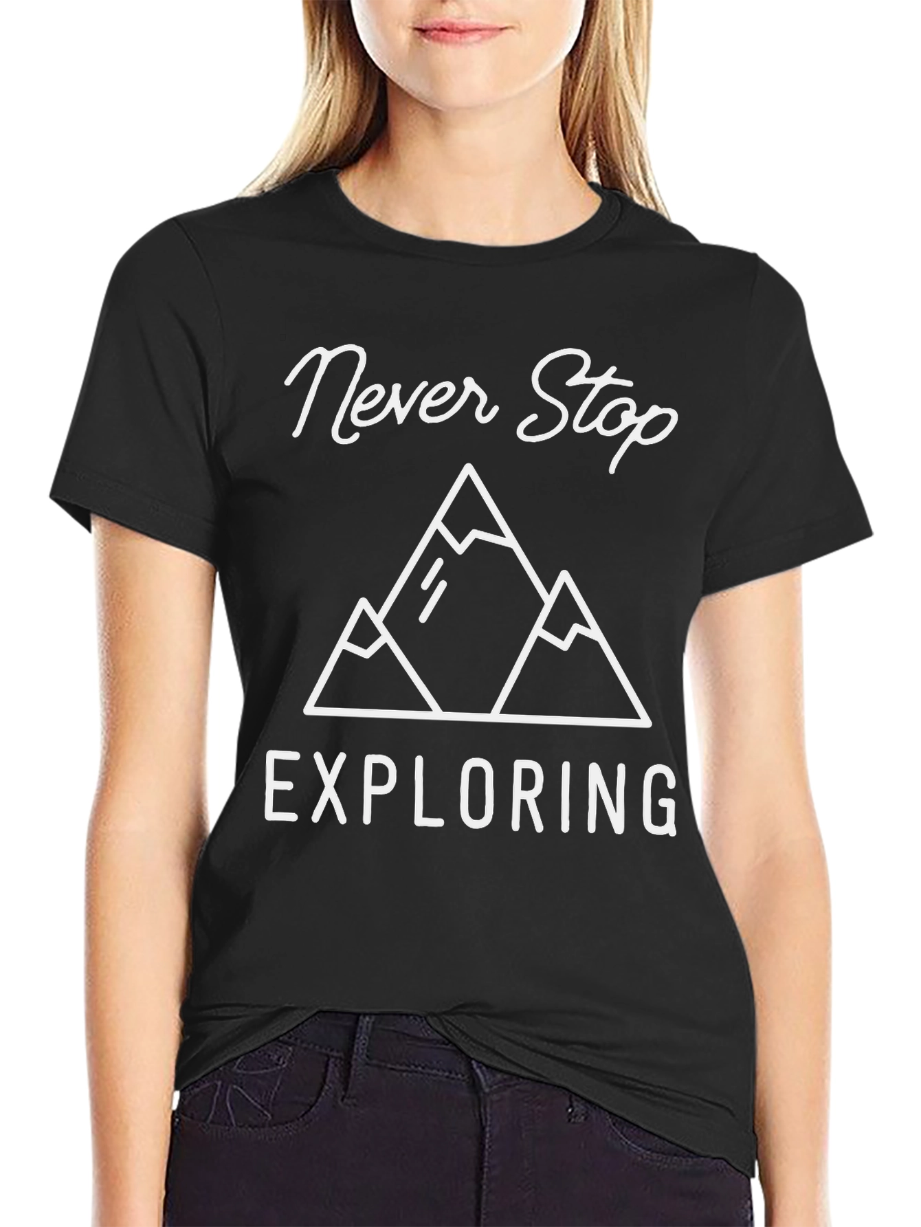 Never Stop Exploring Graphic Tee - Adventure Awaits!