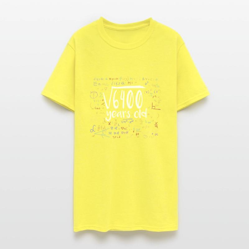 80th Birthday Square Root of 6400: 80 Years Old