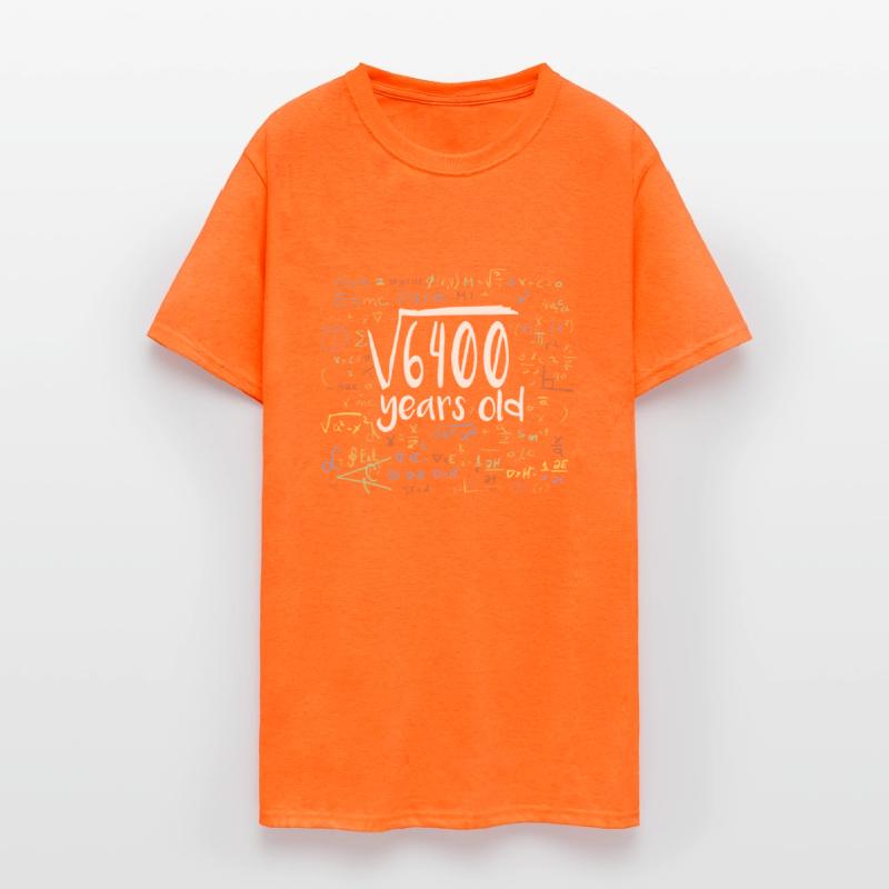 80th Birthday Square Root of 6400: 80 Years Old