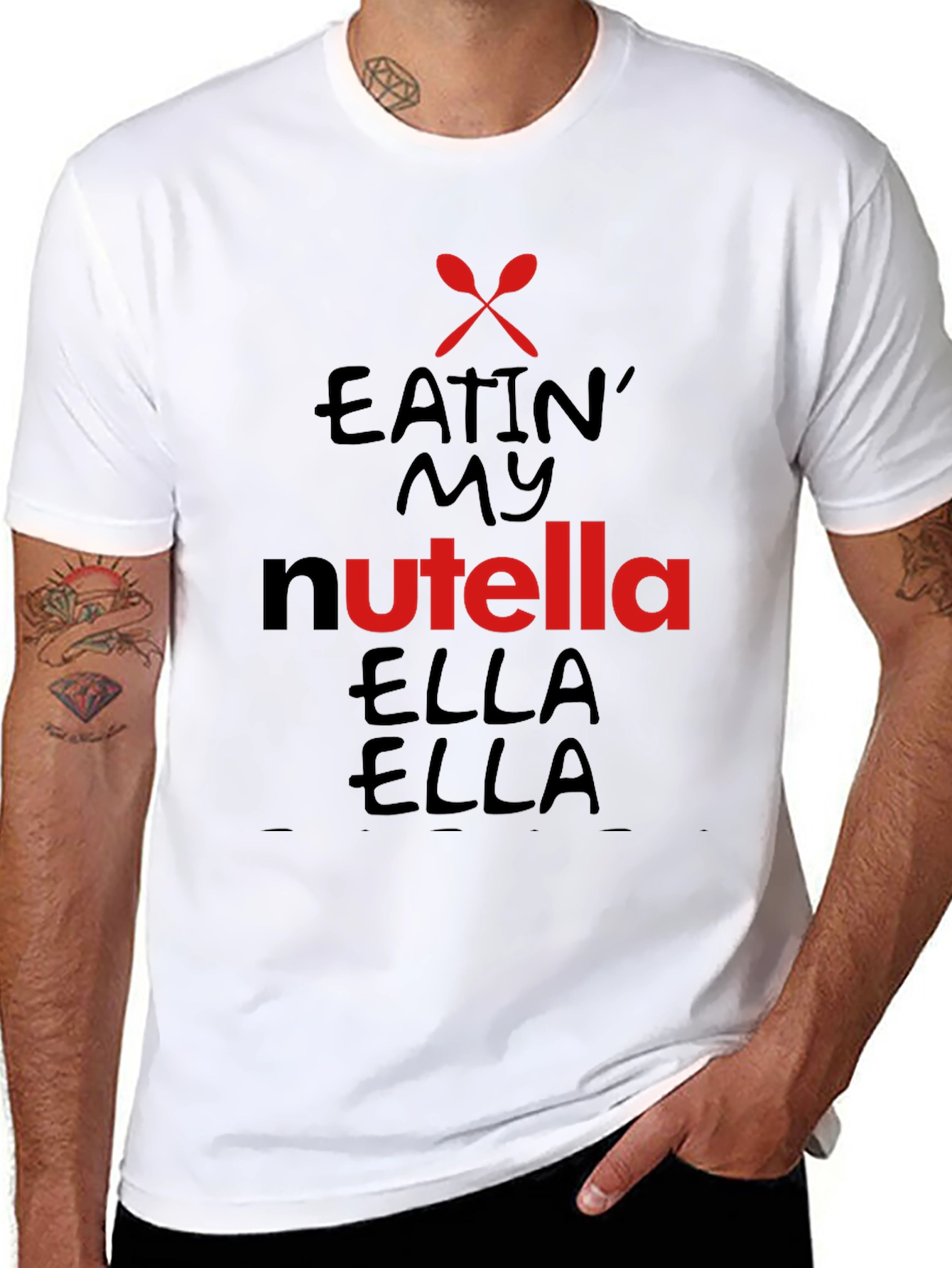 Nutella Lovers Black T-Shirt