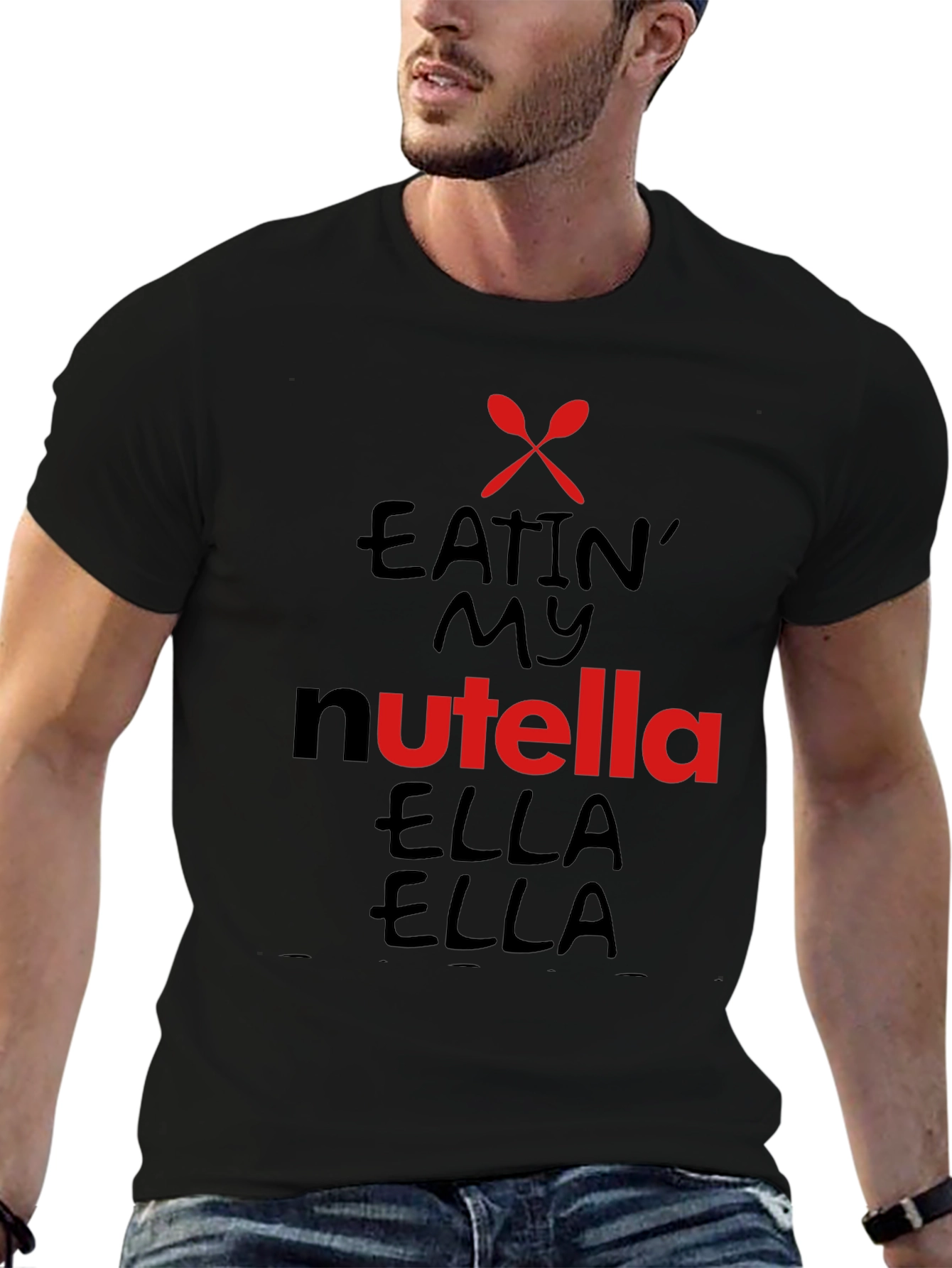 Nutella Lovers Black T-Shirt