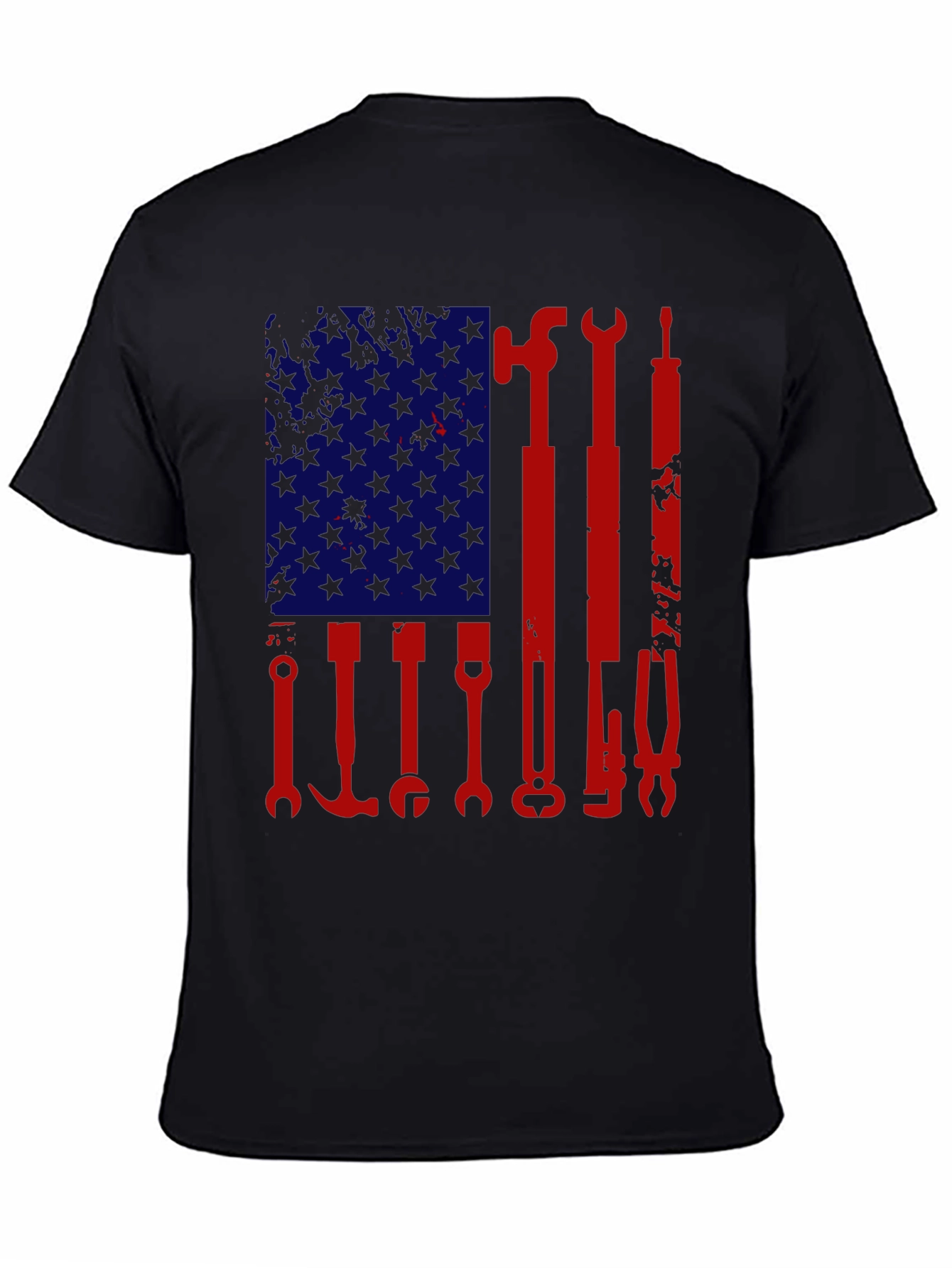 American Flag Tools Graphic T-Shirt