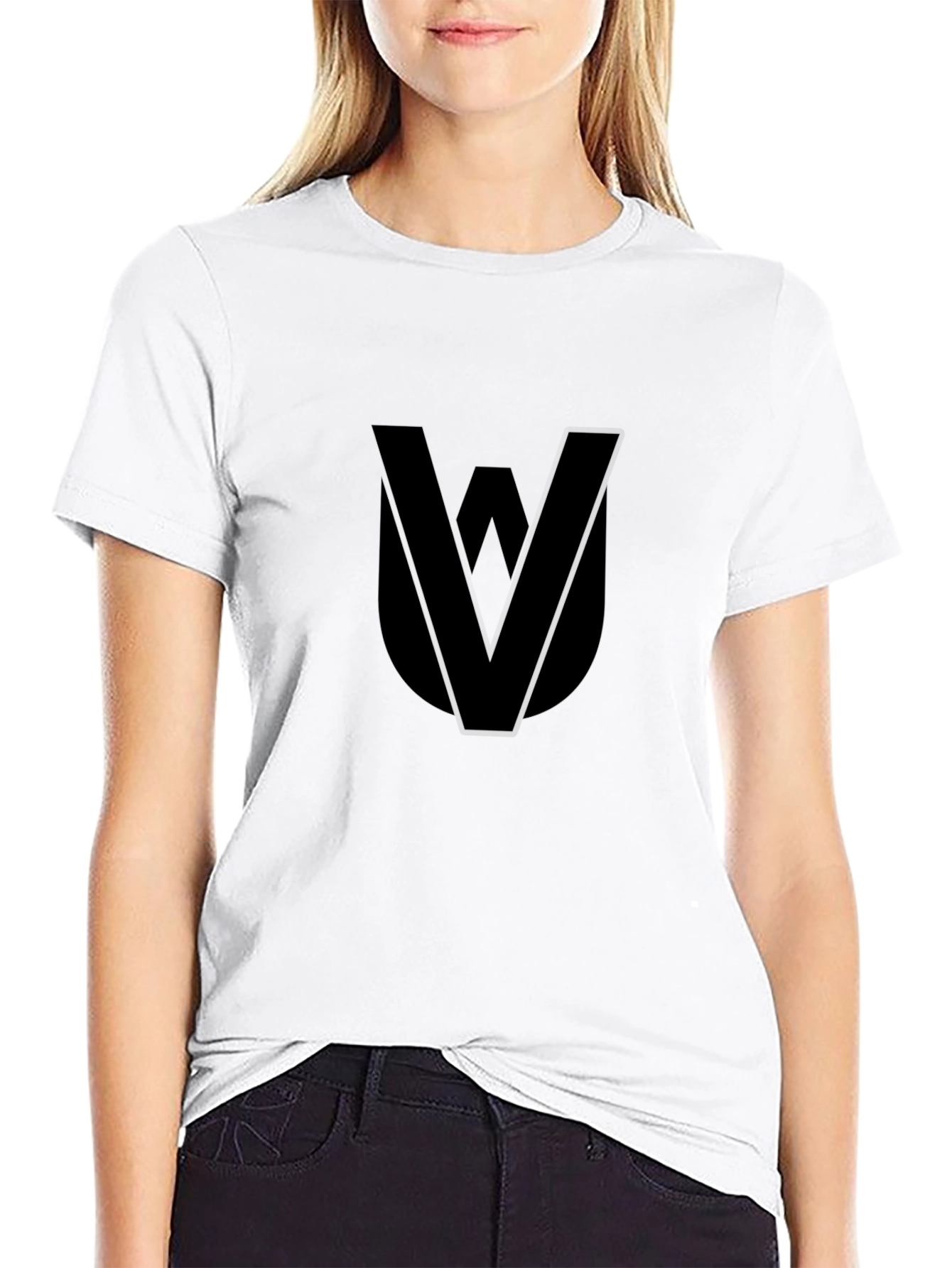 Stylish Black T-Shirt with Unique Graphic Design