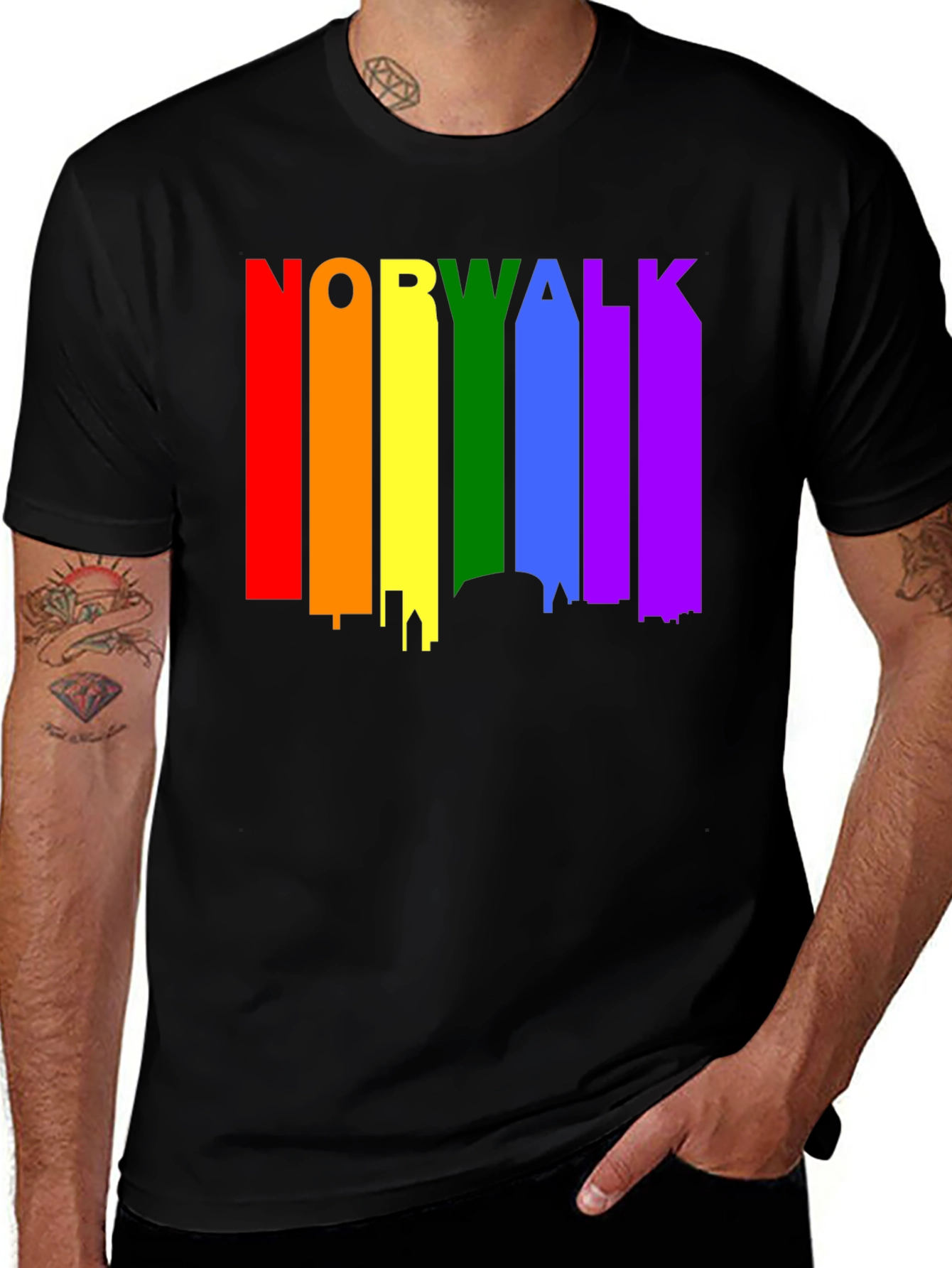 Norwalk Pride Skyline T-Shirt