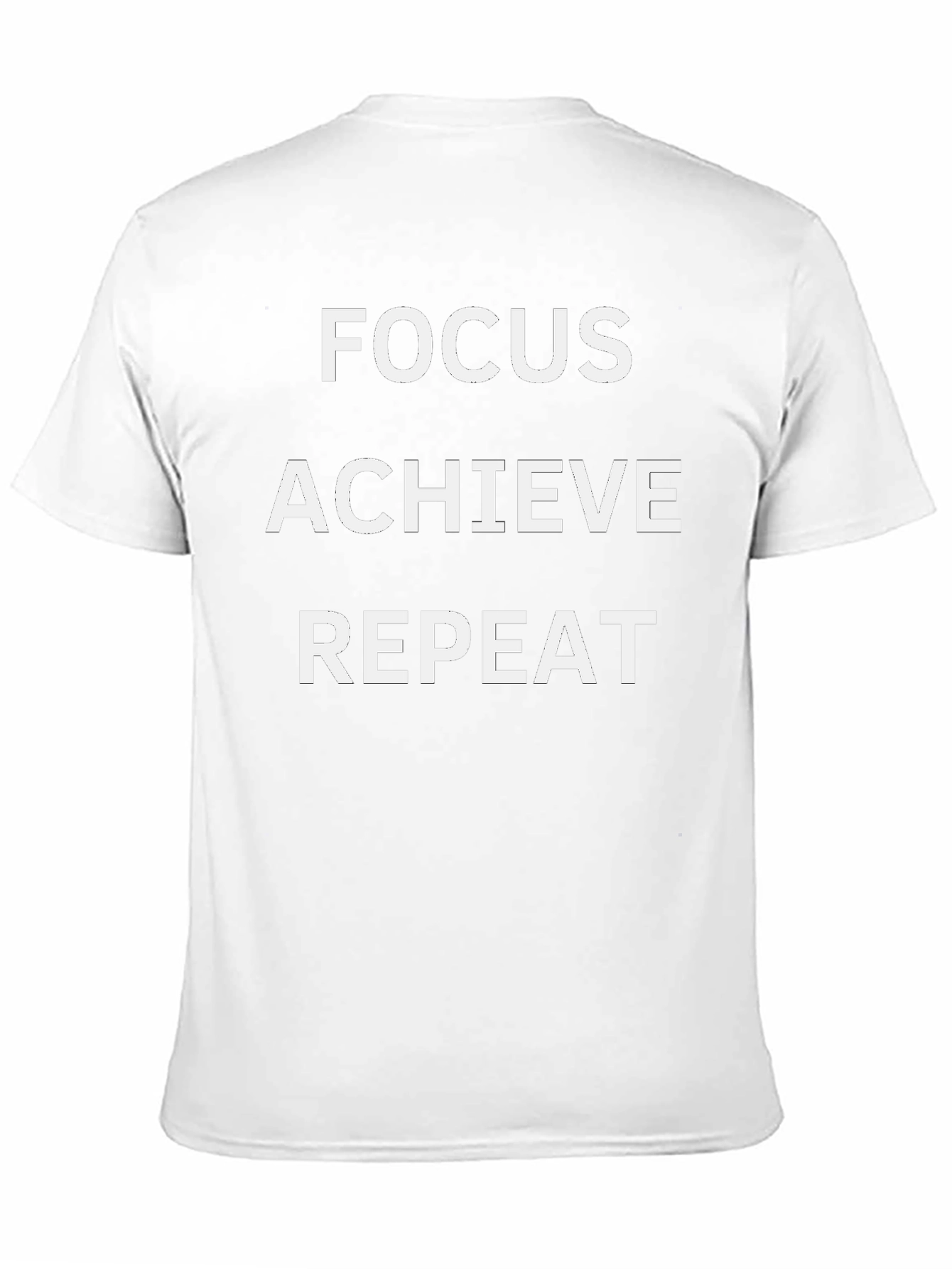 Focus Achieve Repeat Graphic Tee - Black