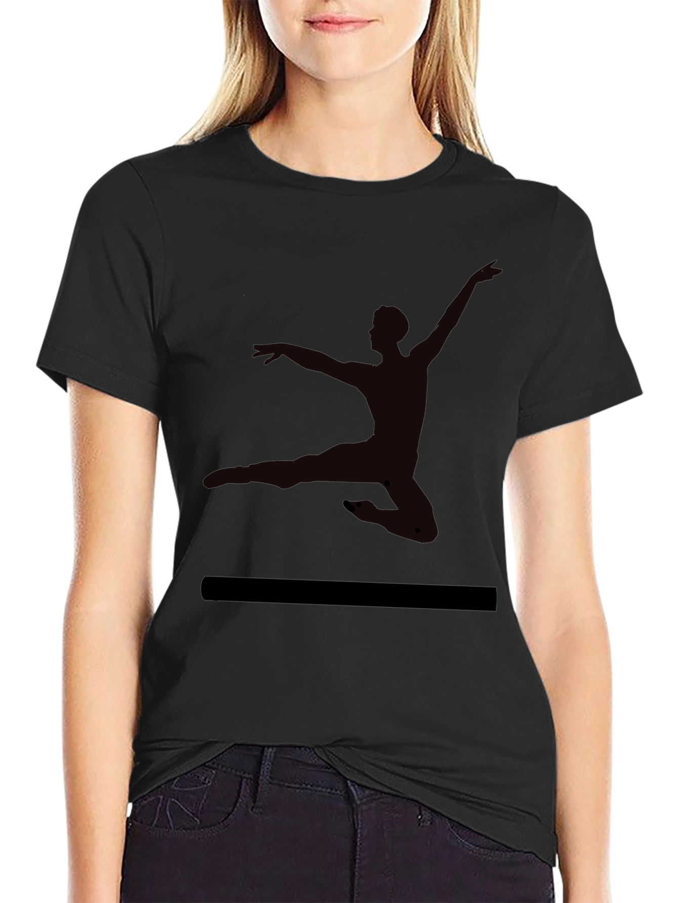 Ballet Silhouette Black T-Shirt