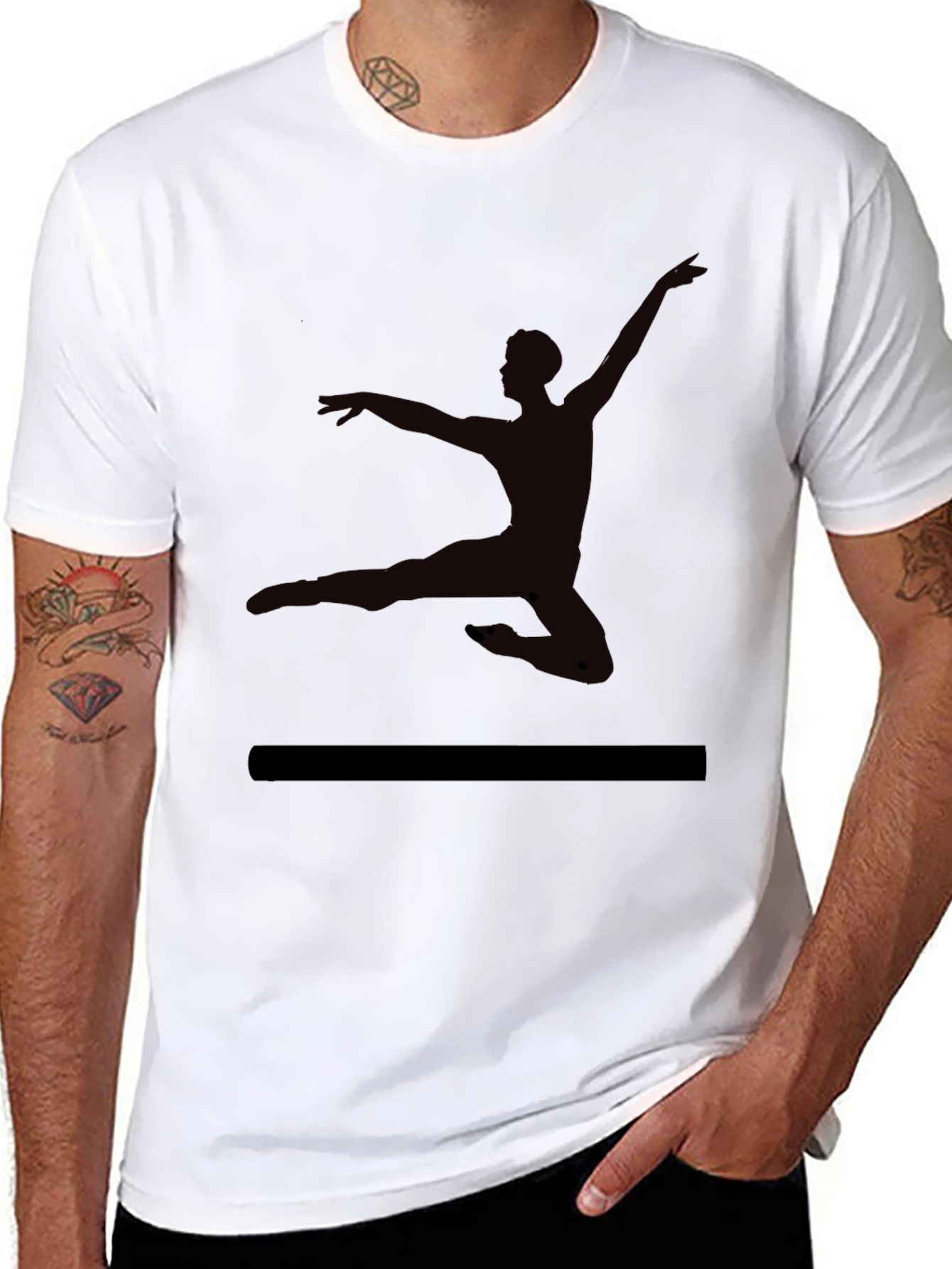 Ballet Silhouette Black T-Shirt