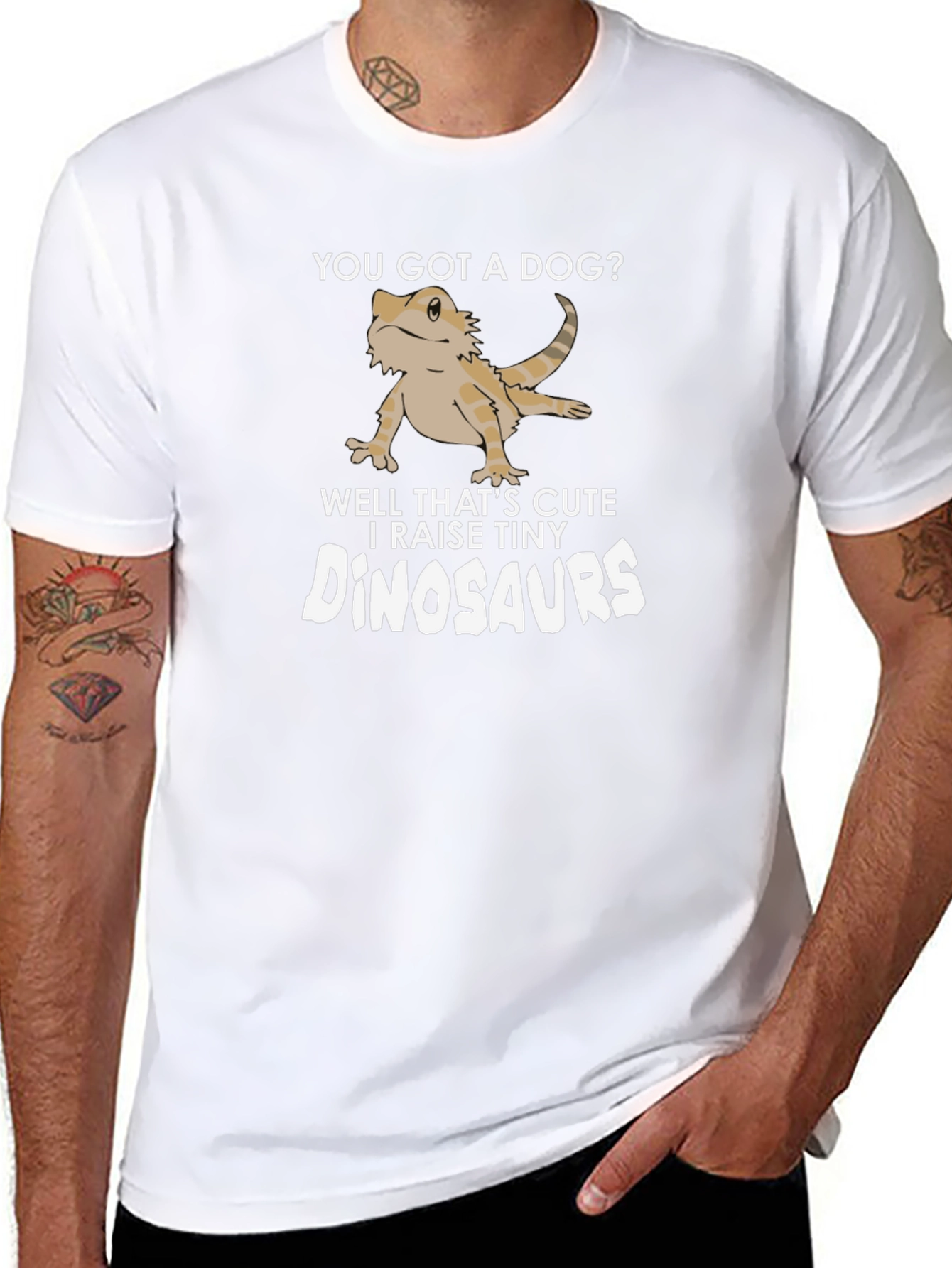 I Raise Tiny Dinosaurs T-Shirt – Funny Reptile Lover Graphic Tee Gift