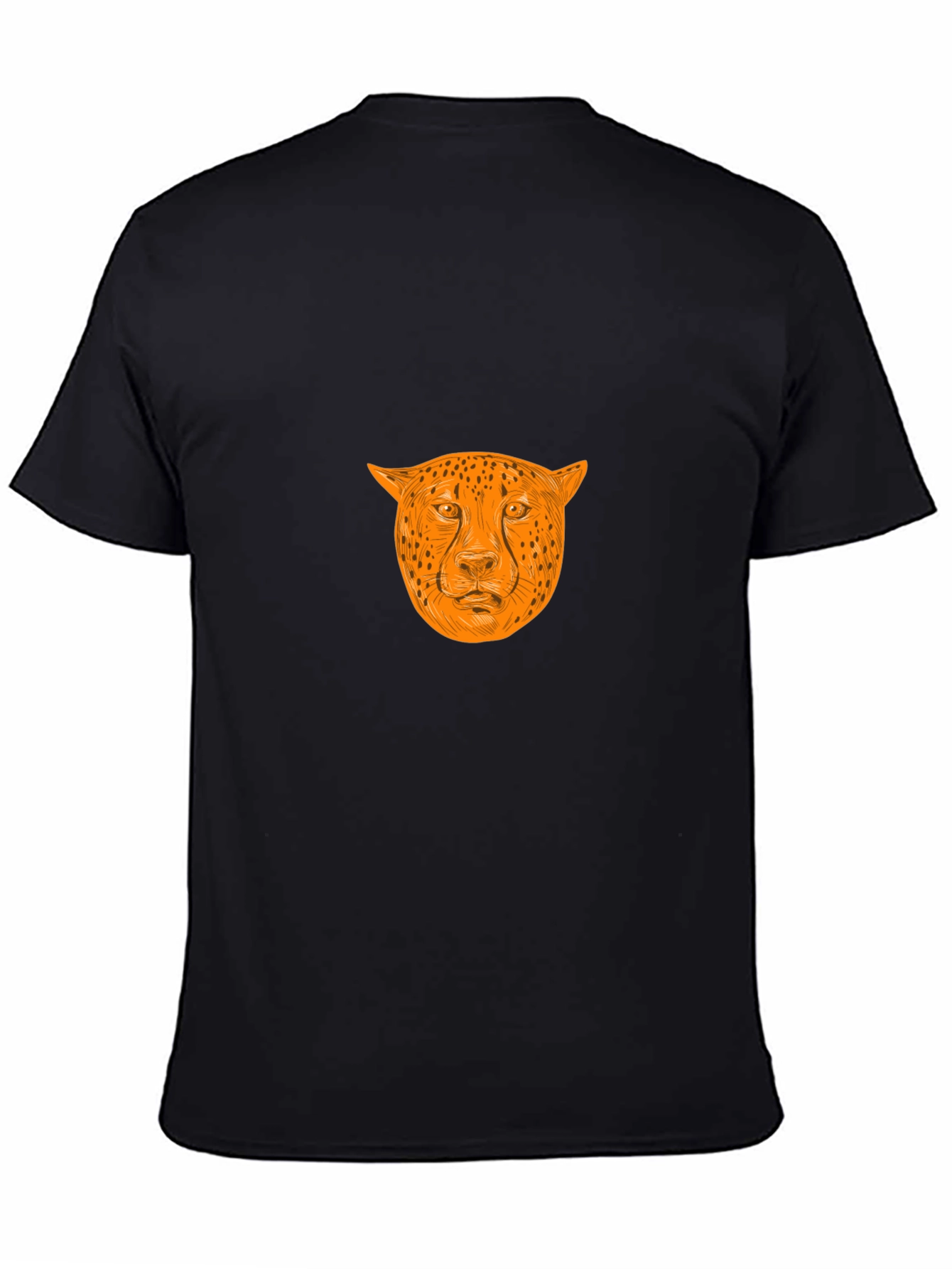 Bold Cheetah Graphic Tee - Black
