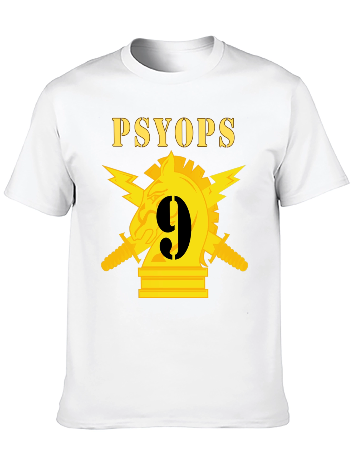 PSYOPs 9 T-Shirt - Knight Chess Piece Graphic Tee
