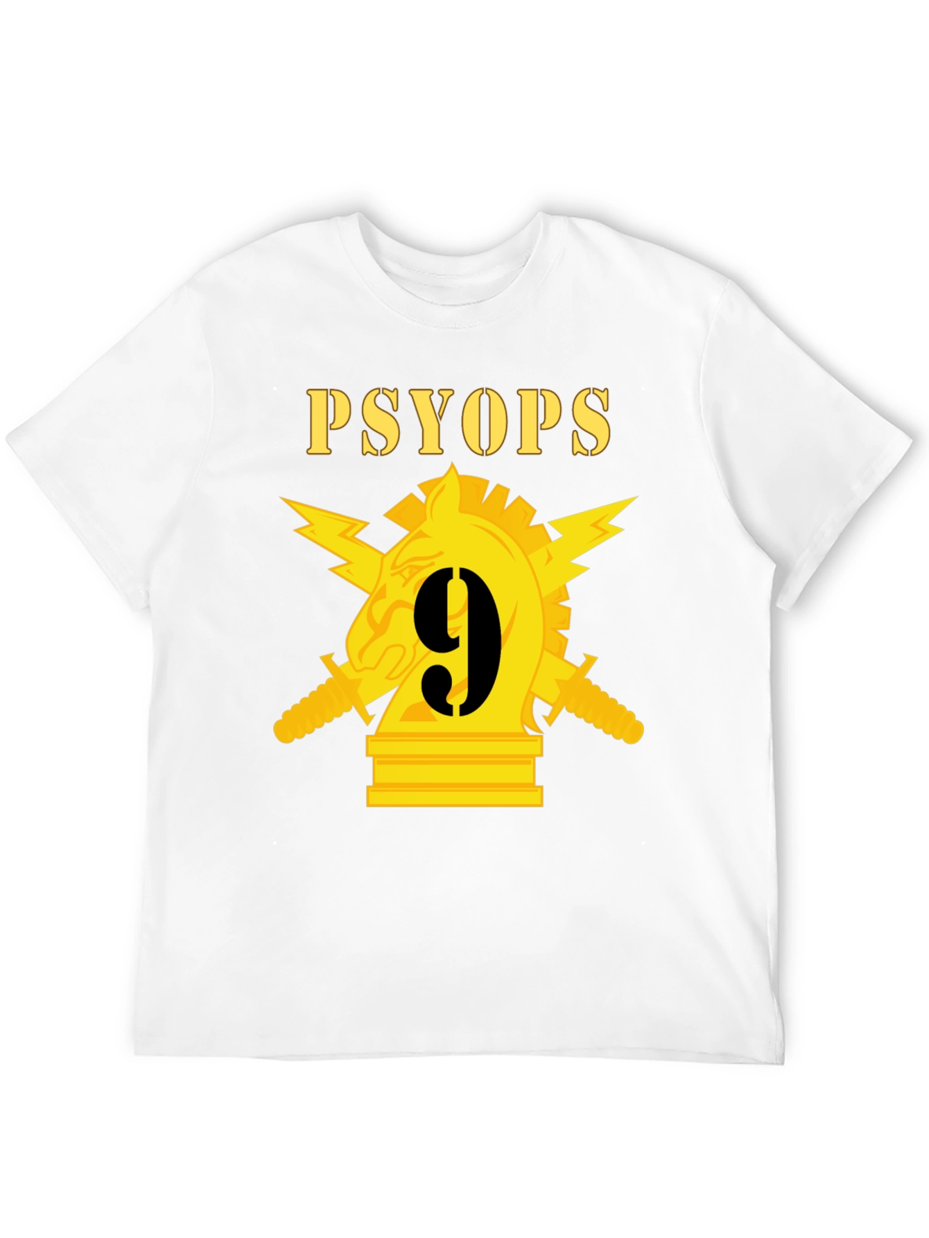 PSYOPs 9 T-Shirt - Knight Chess Piece Graphic Tee
