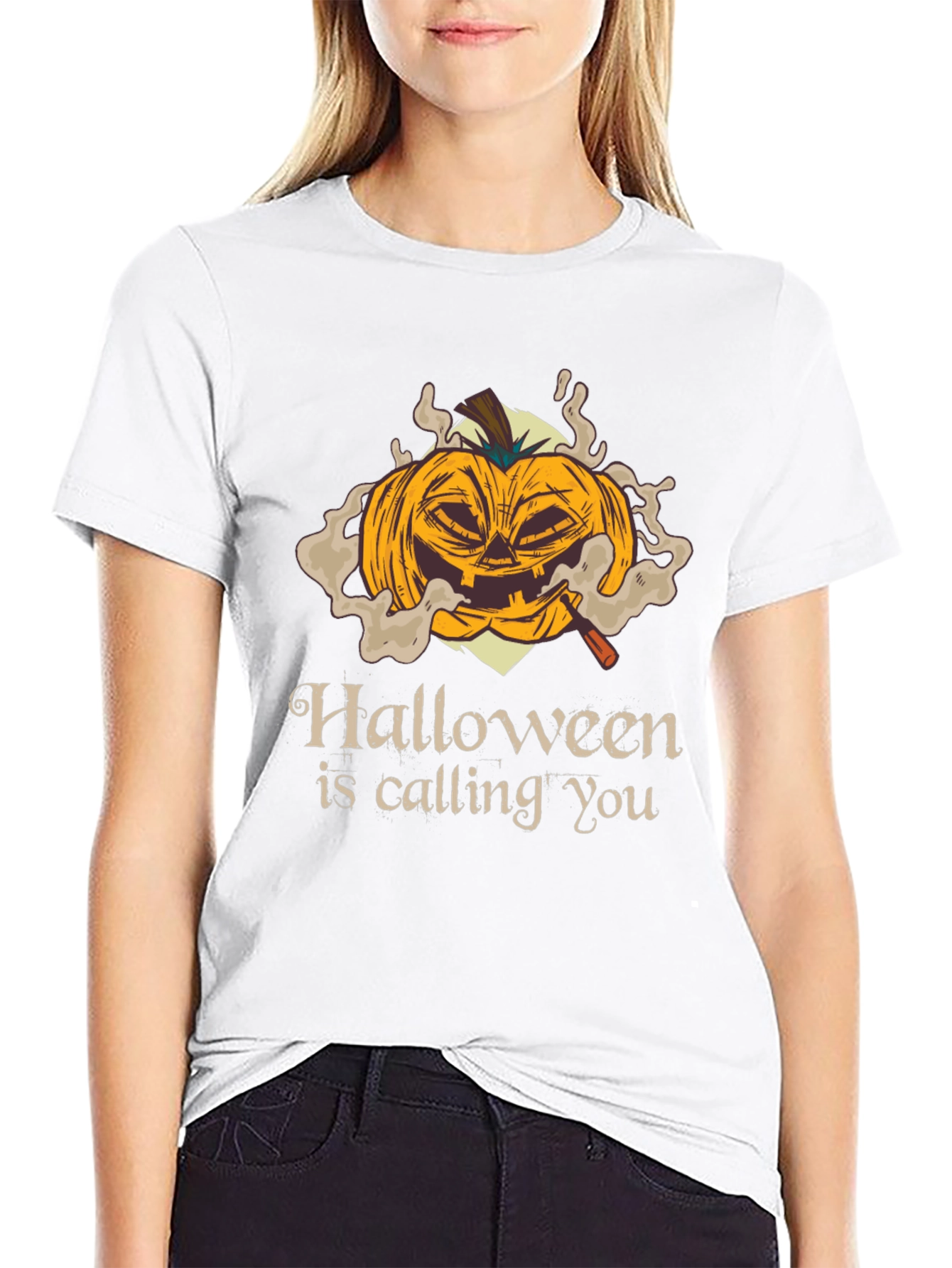 Halloween Pumpkin T-Shirt - Spooky Season Apparel