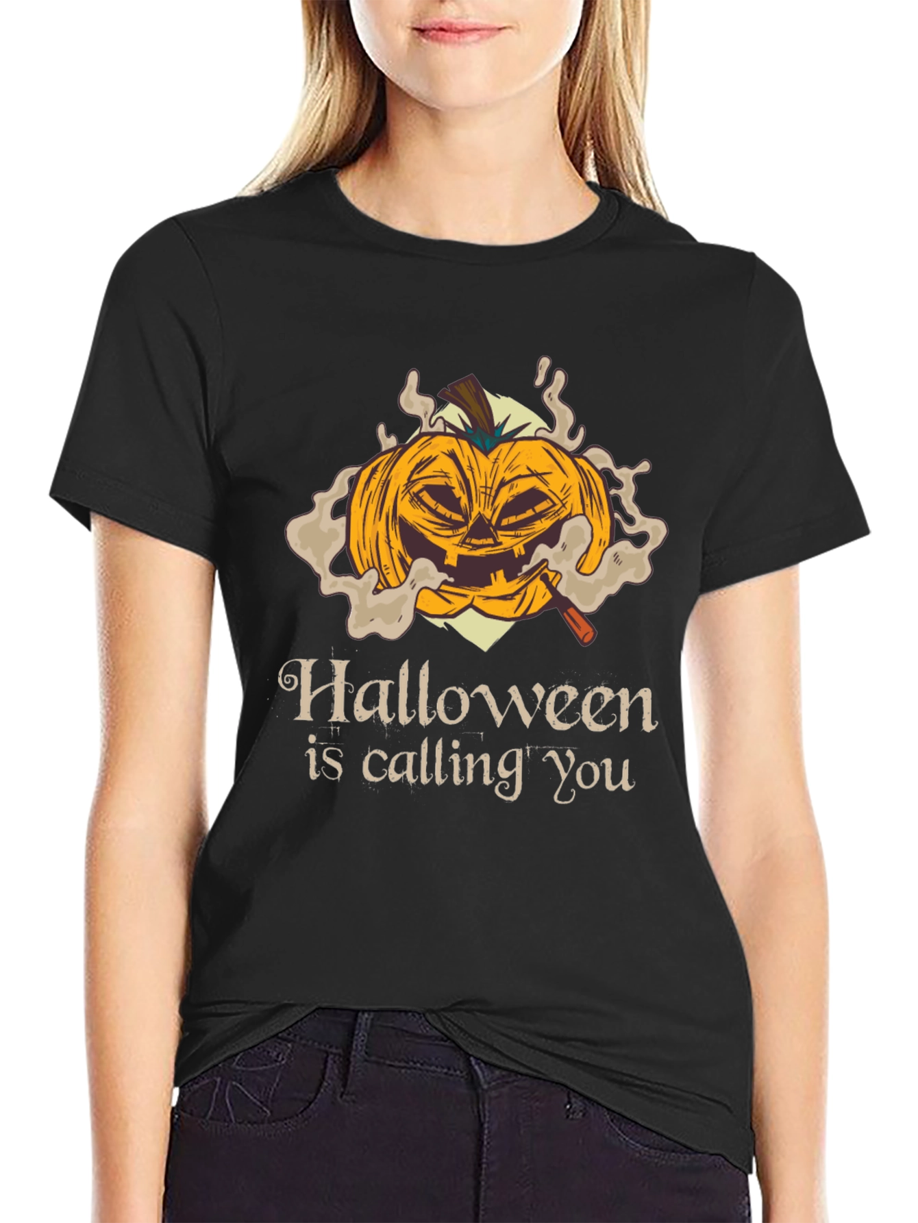 Halloween Pumpkin T-Shirt - Spooky Season Apparel
