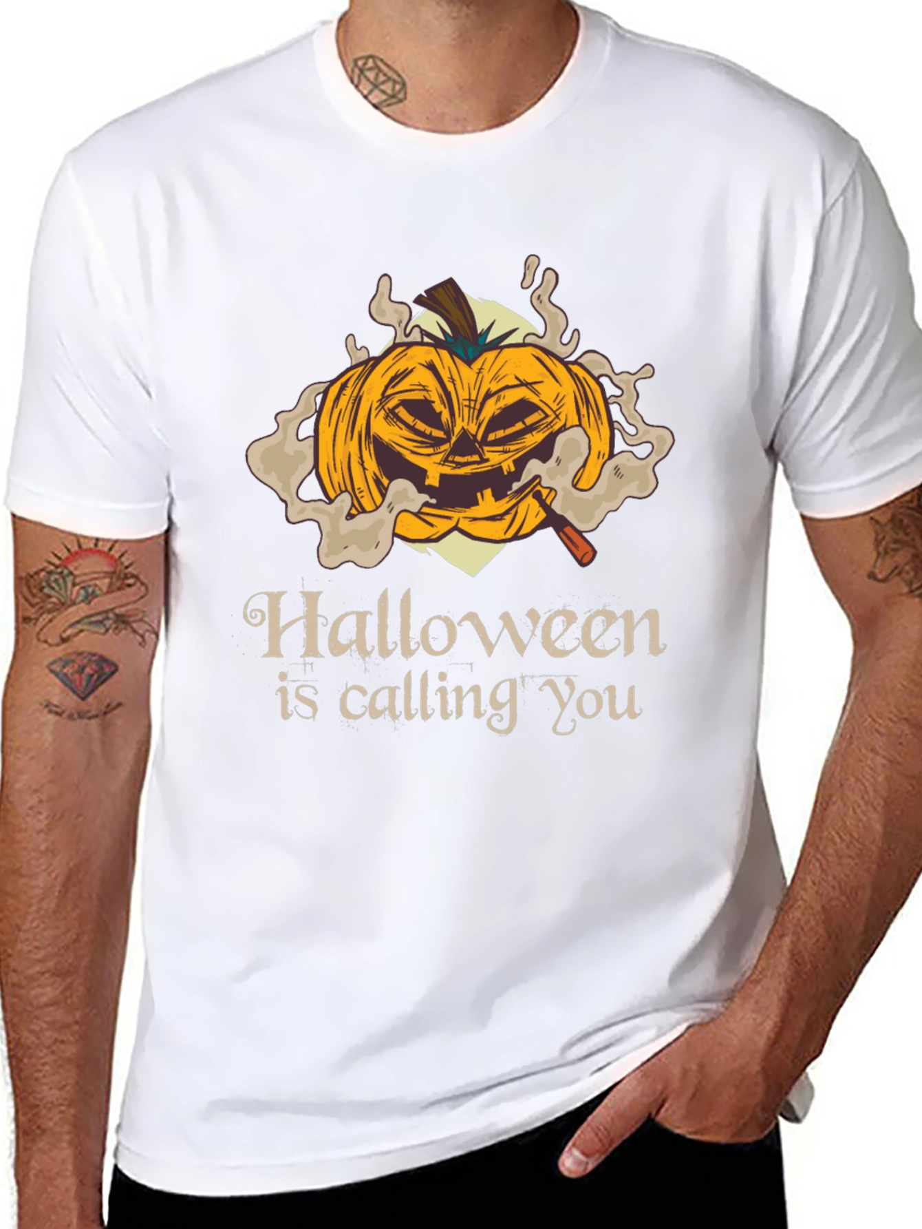 Halloween Pumpkin T-Shirt - Spooky Season Apparel