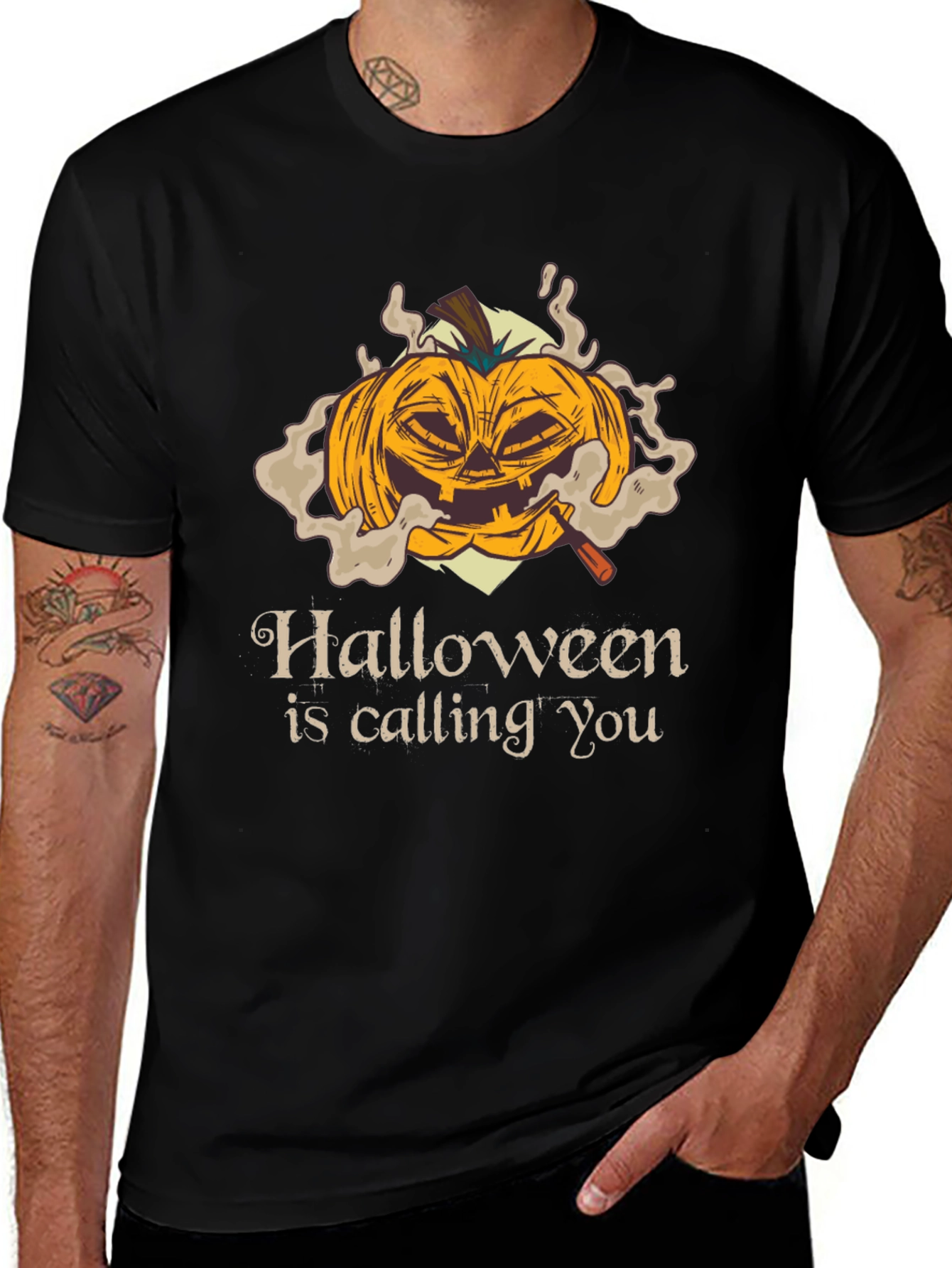 Halloween Pumpkin T-Shirt - Spooky Season Apparel
