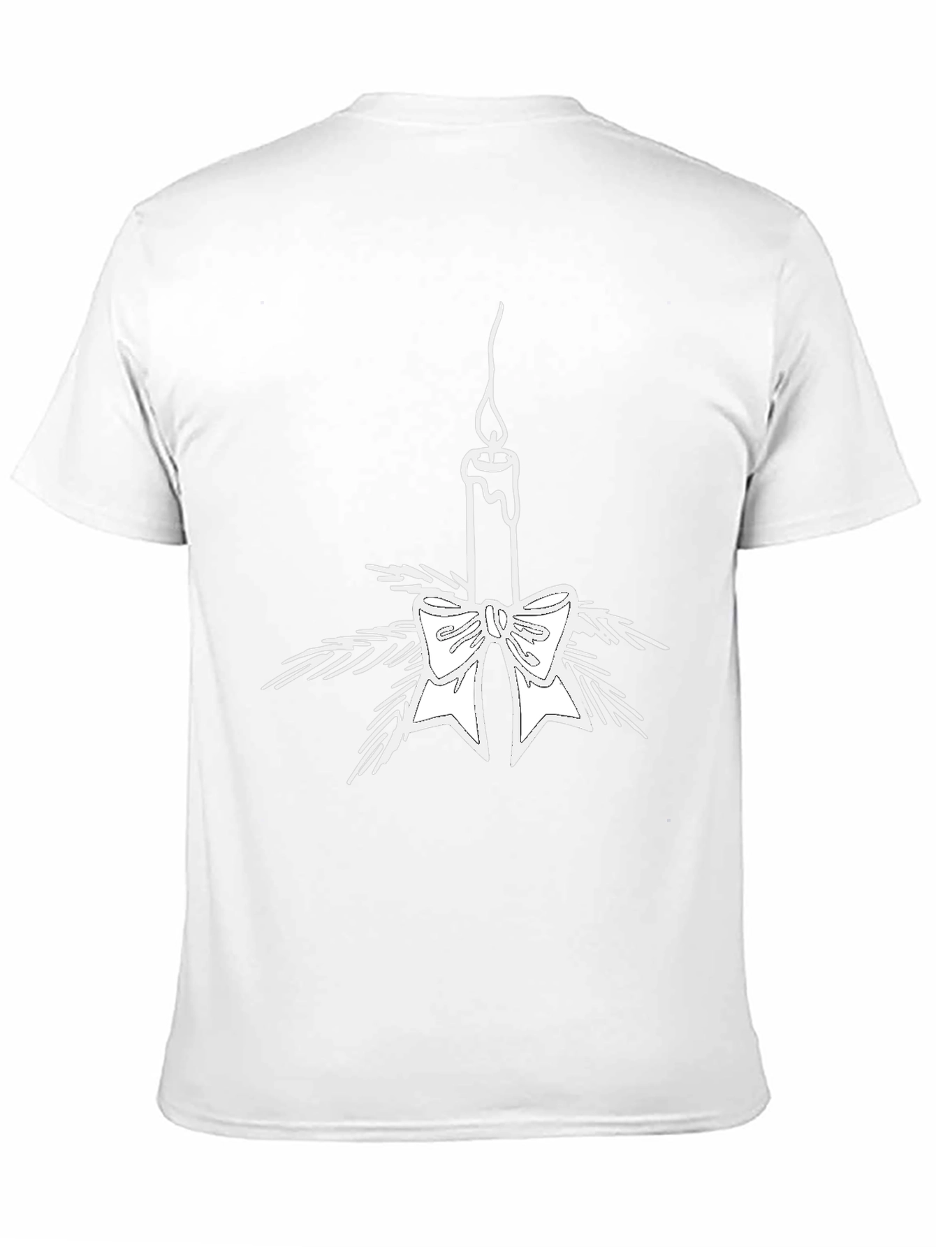 Holiday Candle T-Shirt - Festive Graphic Tee