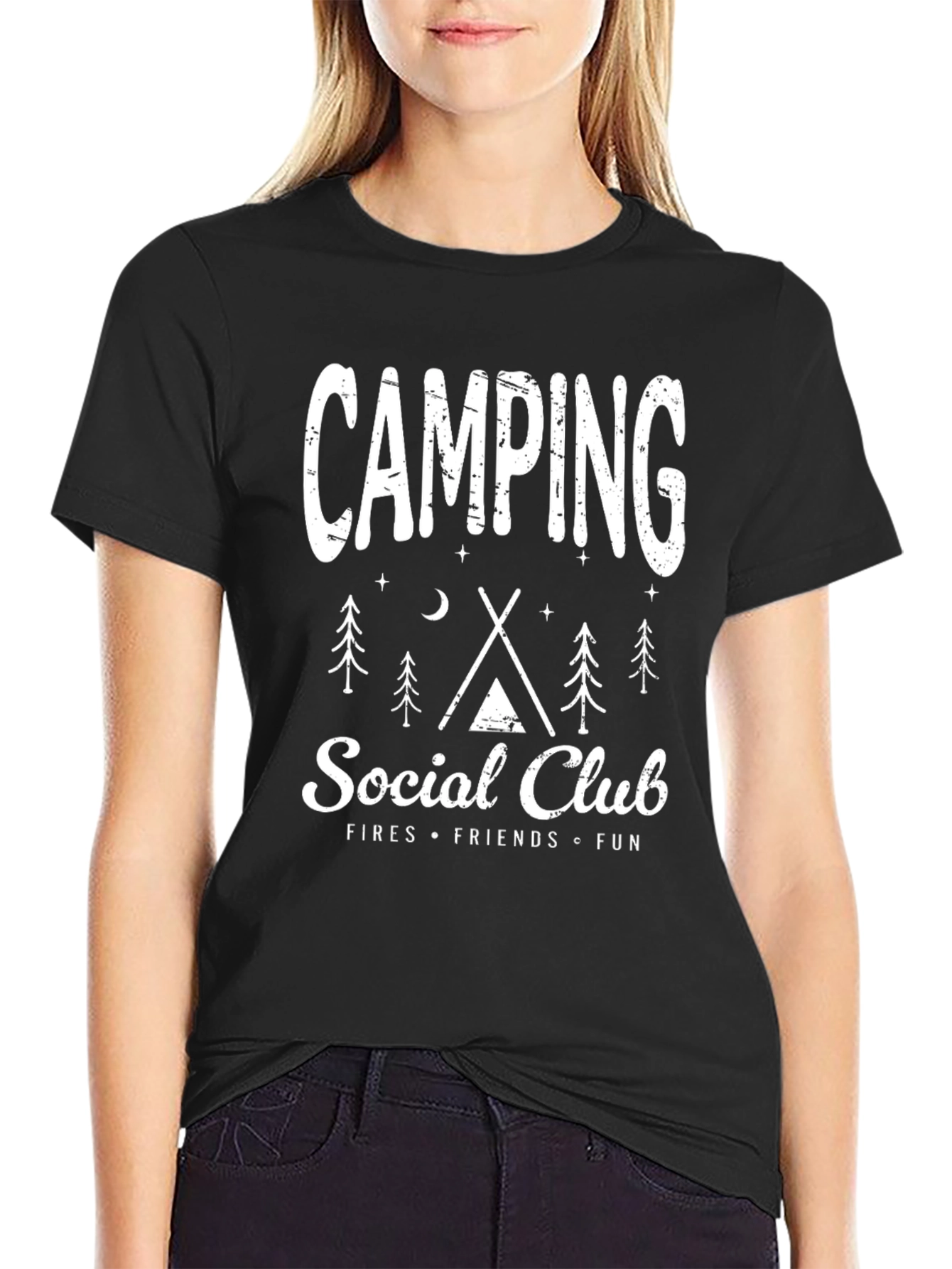 Camping Social Club Graphic Tee - Black