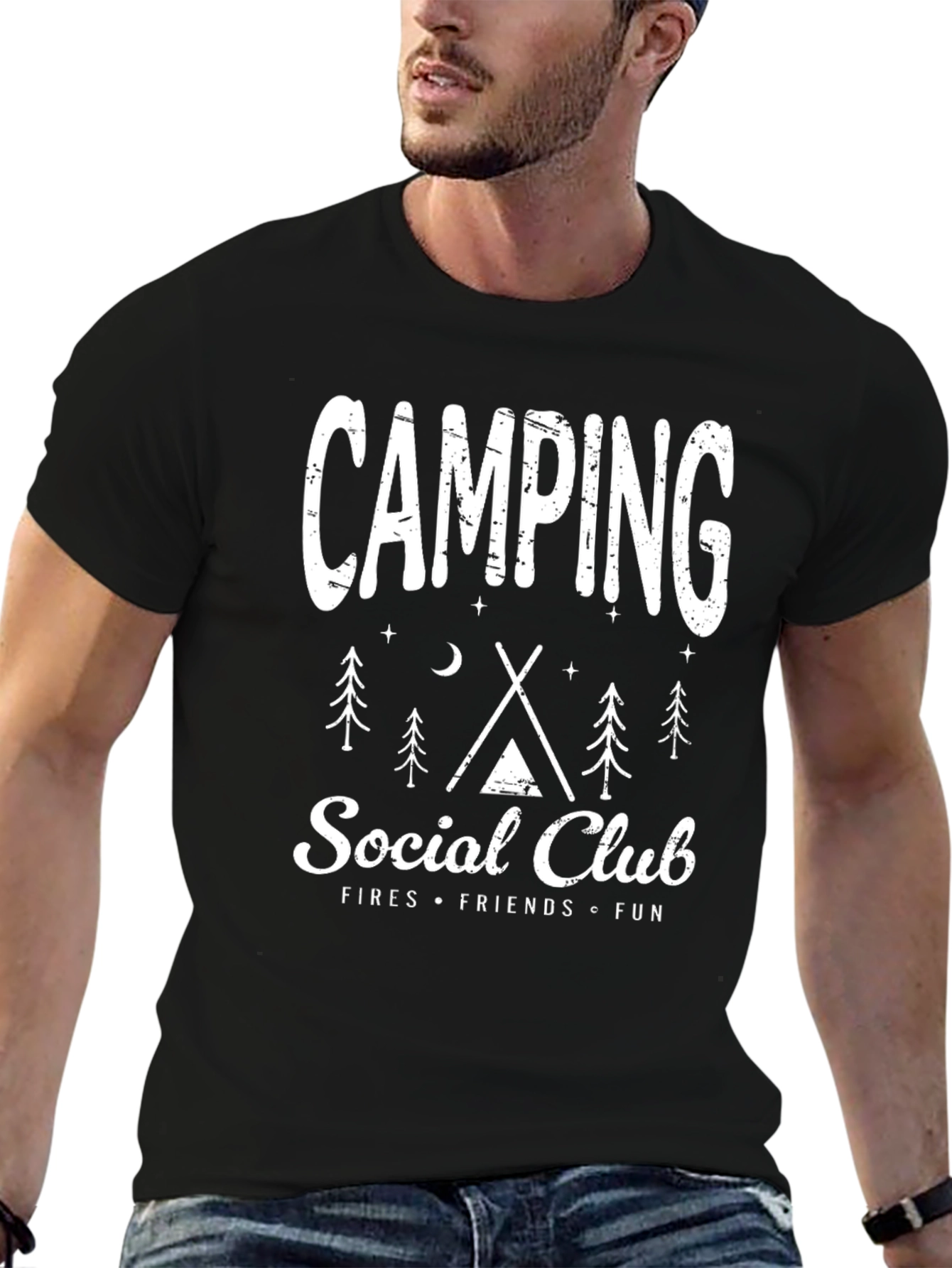 Camping Social Club Graphic Tee - Black