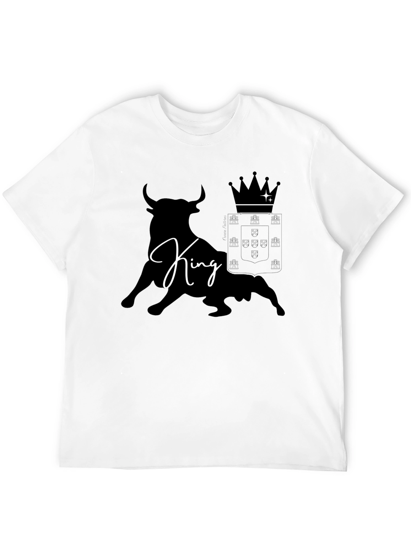 King Bull Graphic T-Shirt - Stylish Black Tee