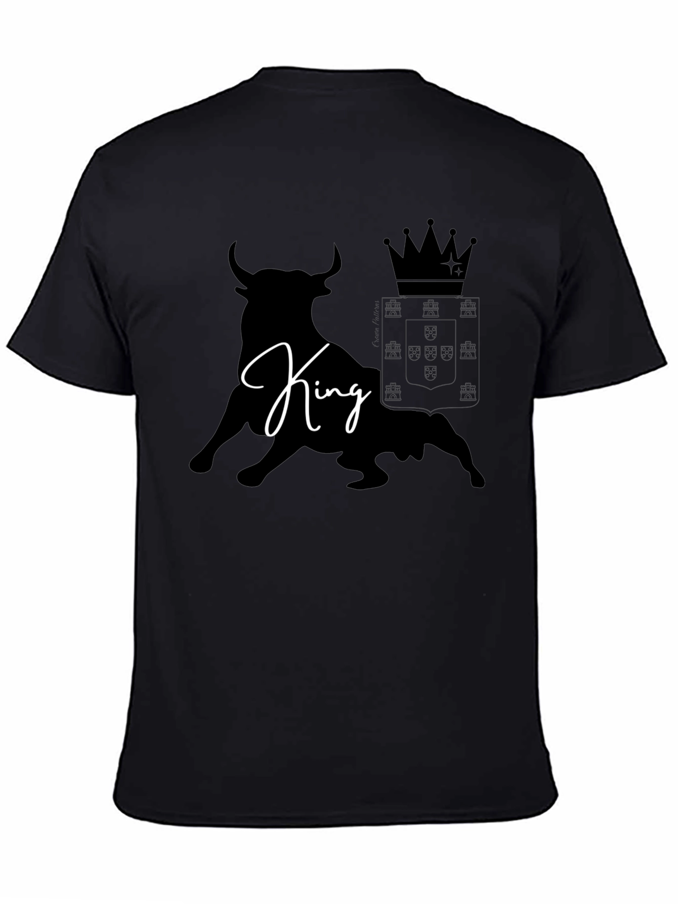 King Bull Graphic T-Shirt - Stylish Black Tee