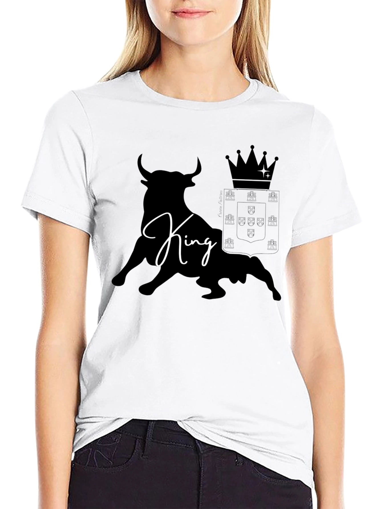 King Bull Graphic T-Shirt - Stylish Black Tee