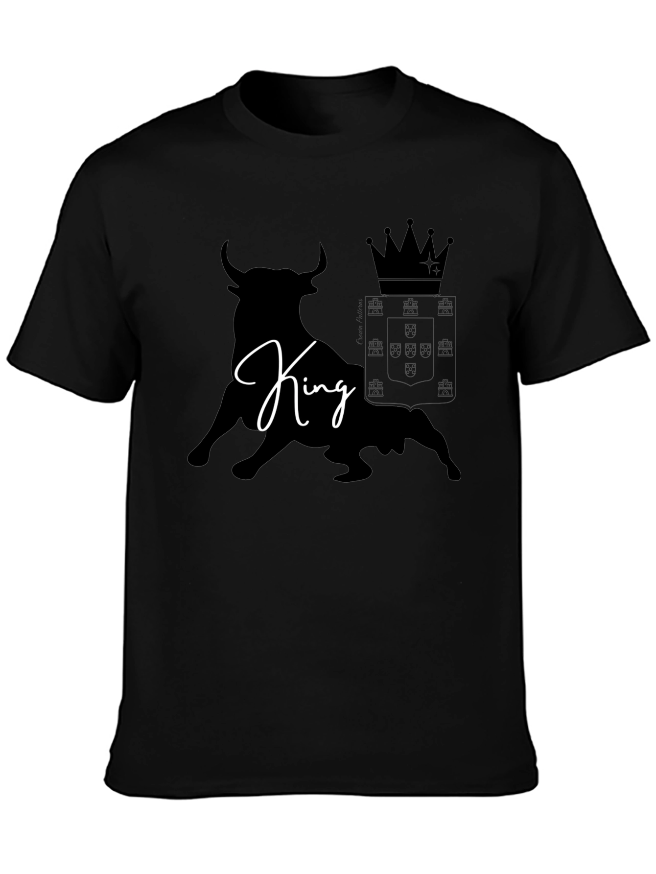 King Bull Graphic T-Shirt - Stylish Black Tee