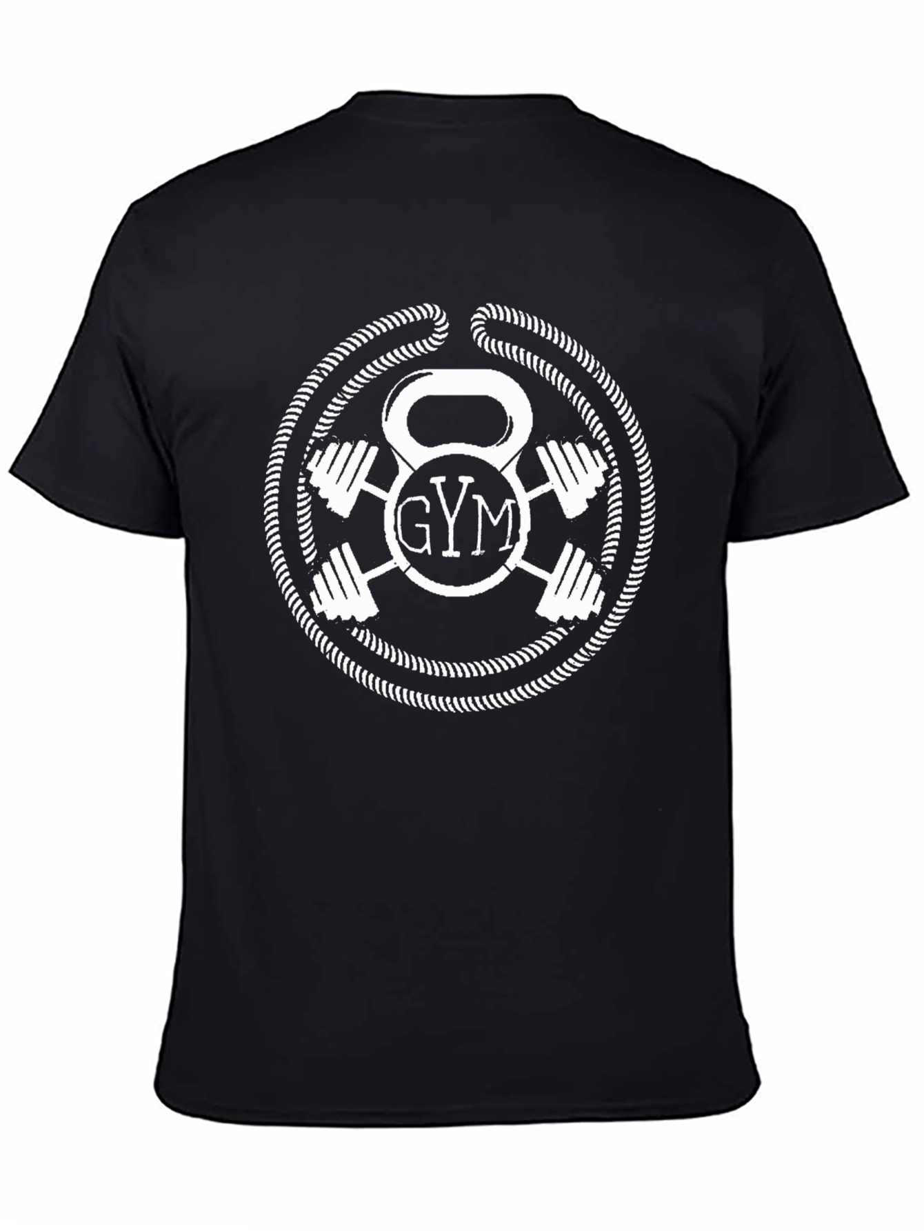 Gym Kettlebell Barbell Graphic Tee