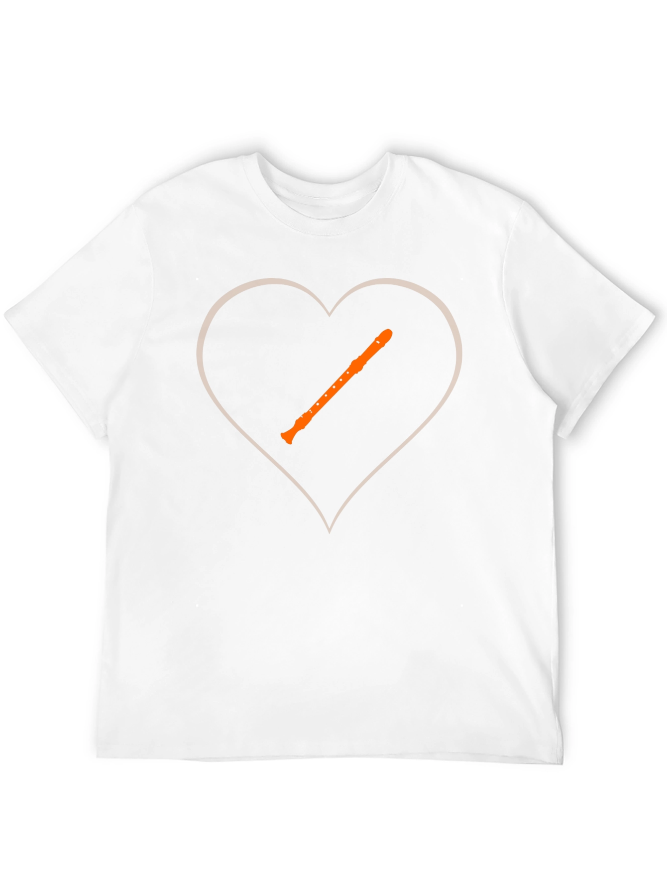 Music Lover T-Shirt - Recorder Heart