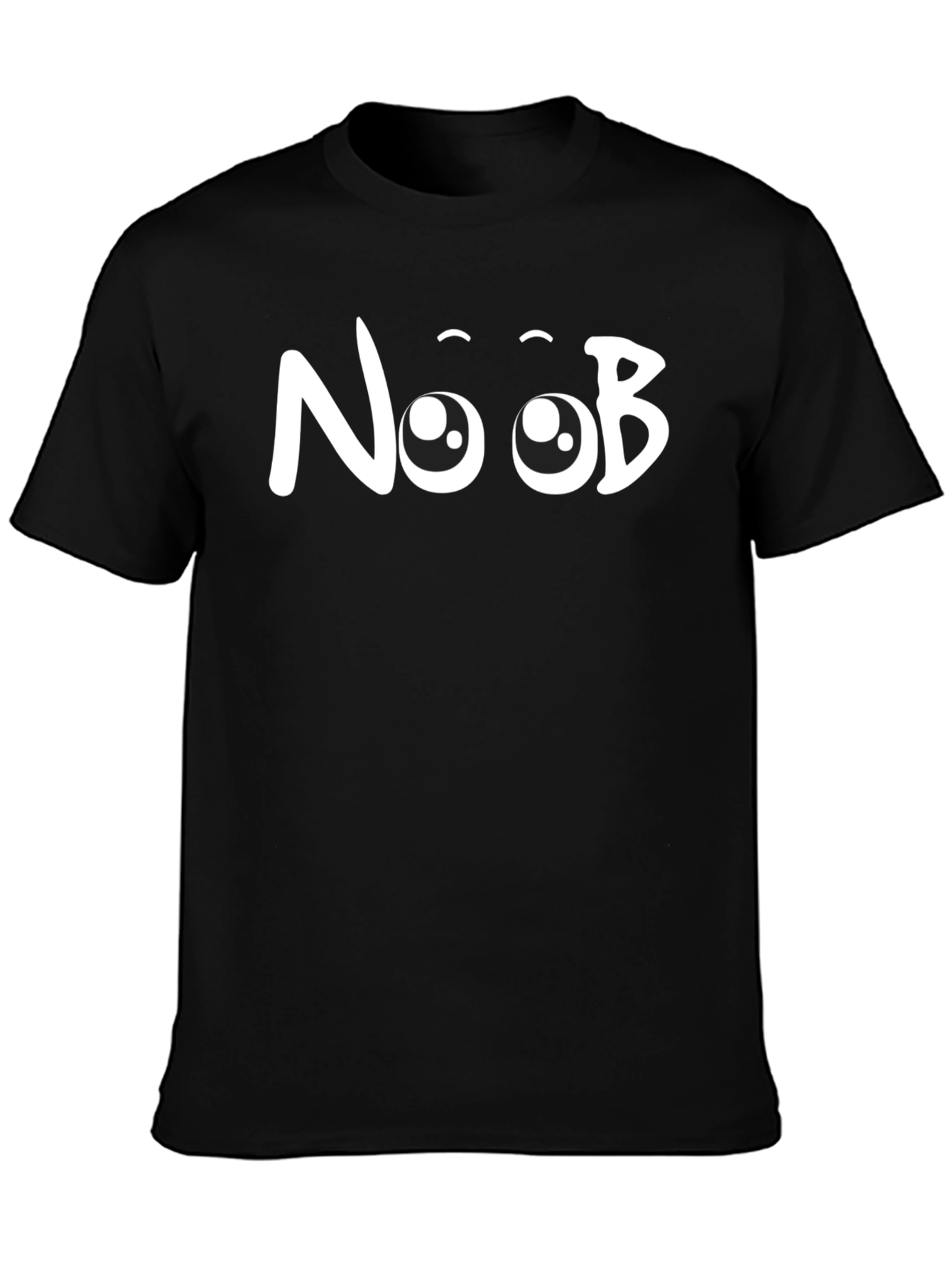 Noob Graphic Tee - Black Cotton Casual T-Shirt