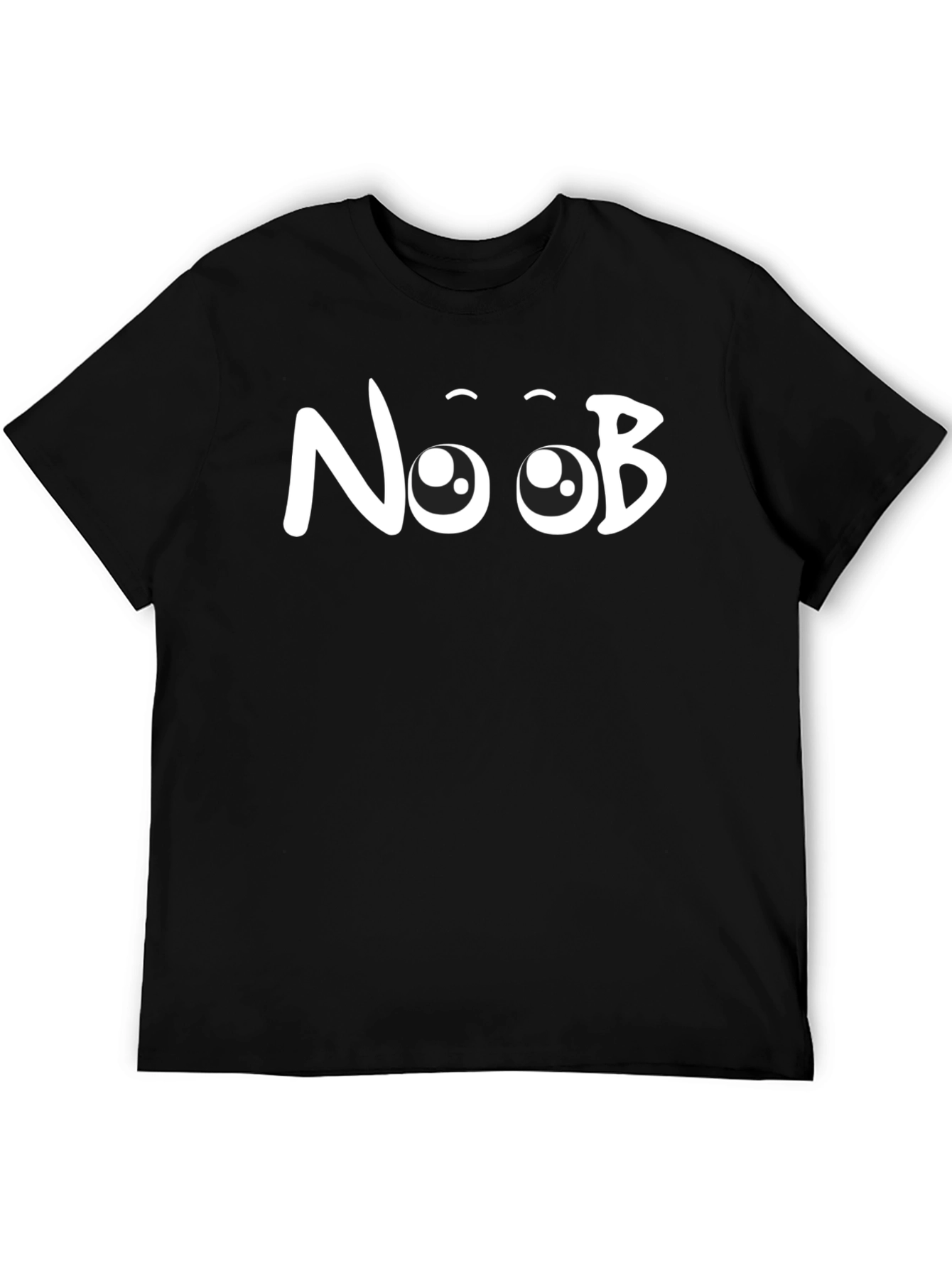 Noob Graphic Tee - Black Cotton Casual T-Shirt
