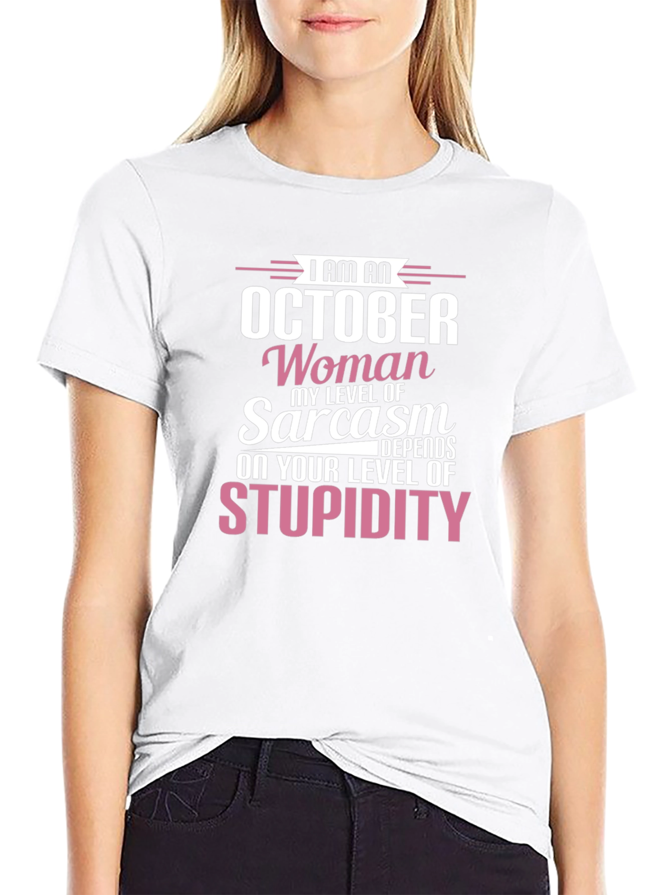 October Woman Sarcasm Level T-Shirt