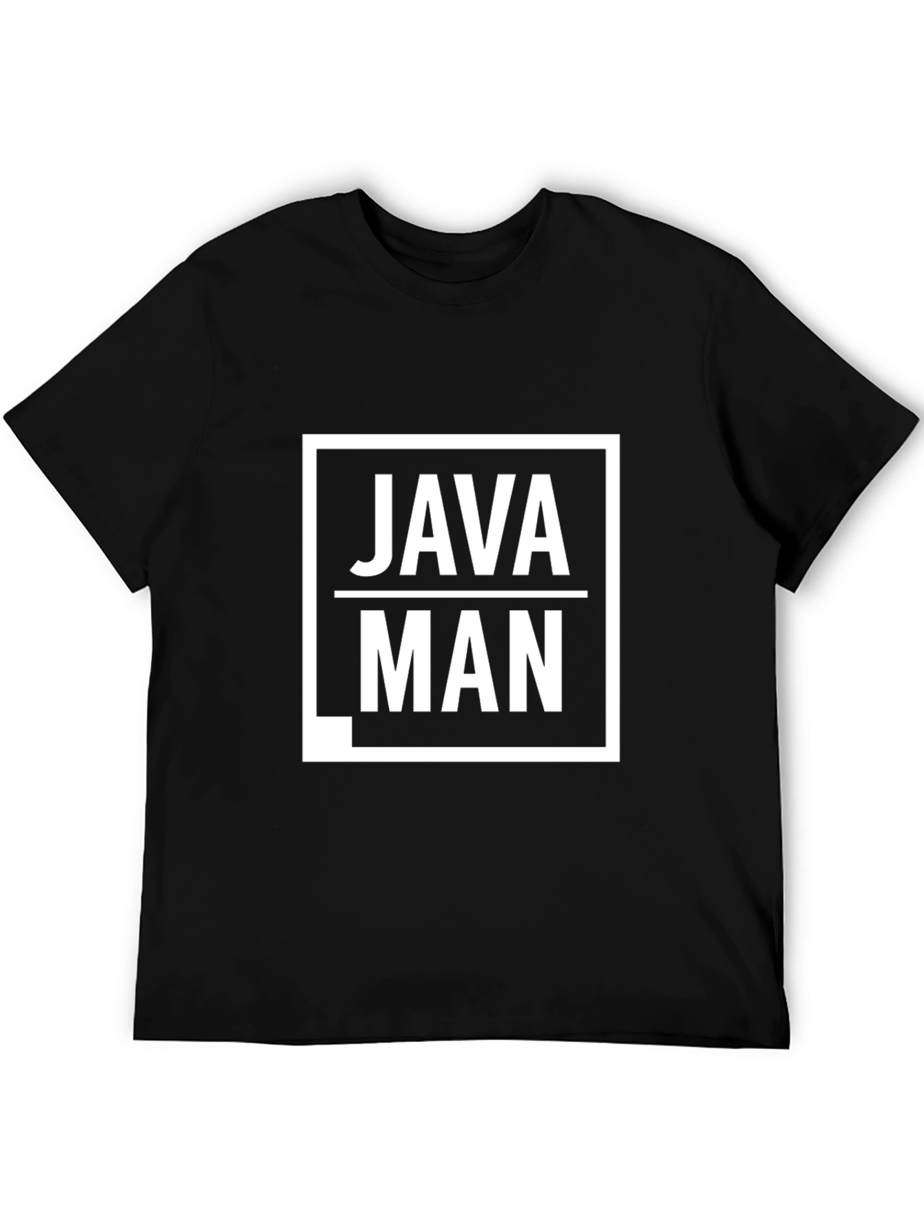 Java Man Graphic T-Shirt - Black Cotton Tee