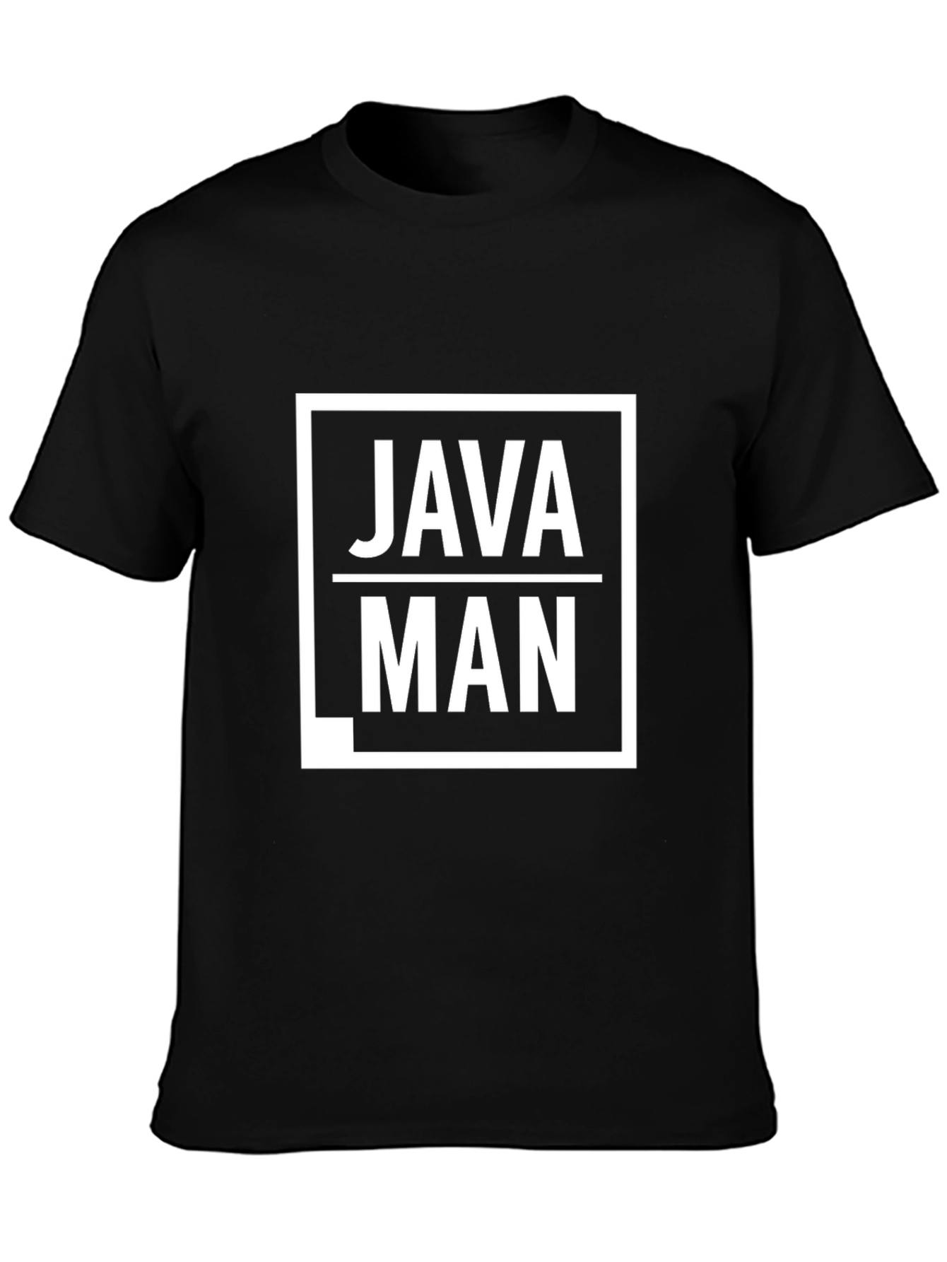 Java Man Graphic T-Shirt - Black Cotton Tee