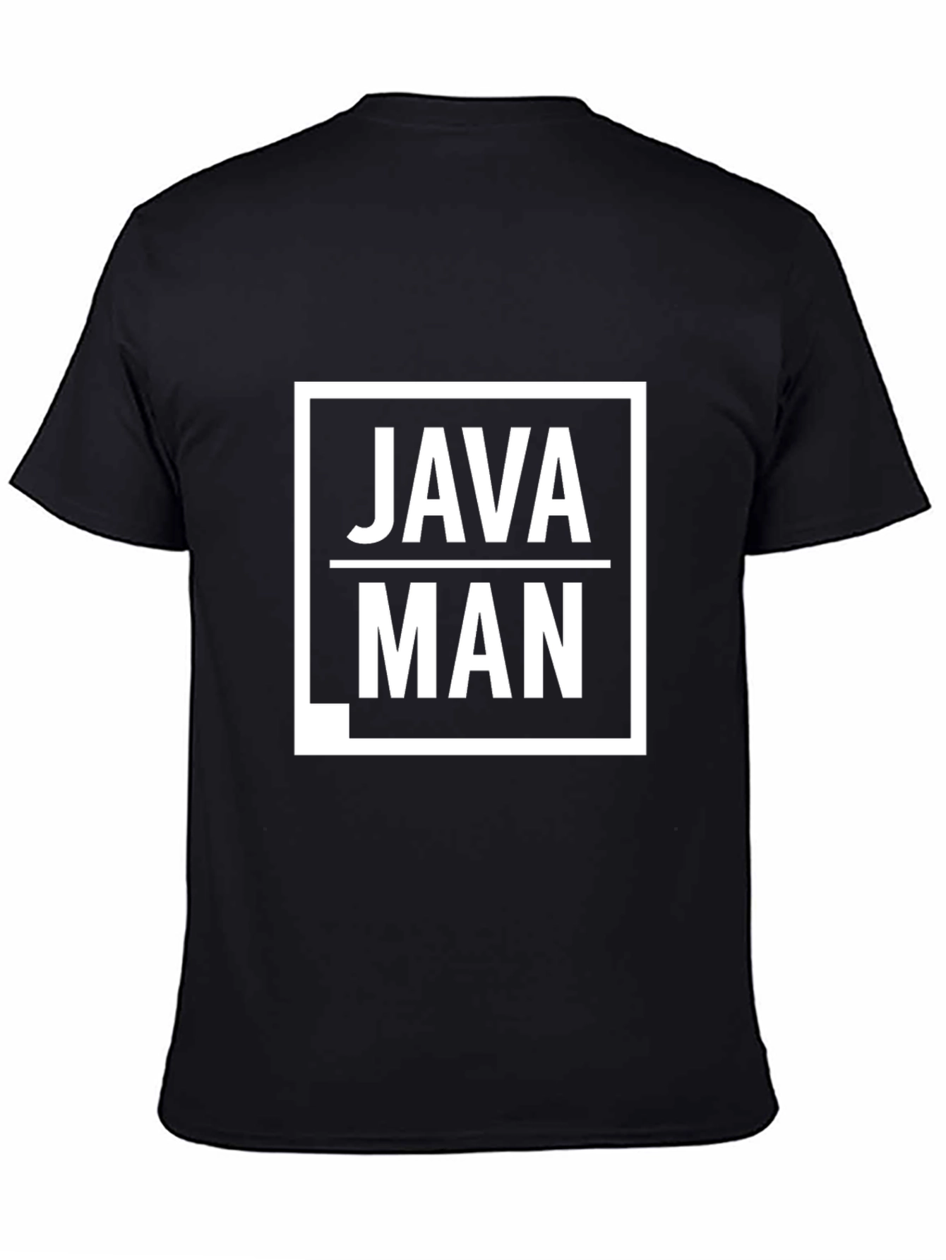 Java Man Graphic T-Shirt - Black Cotton Tee