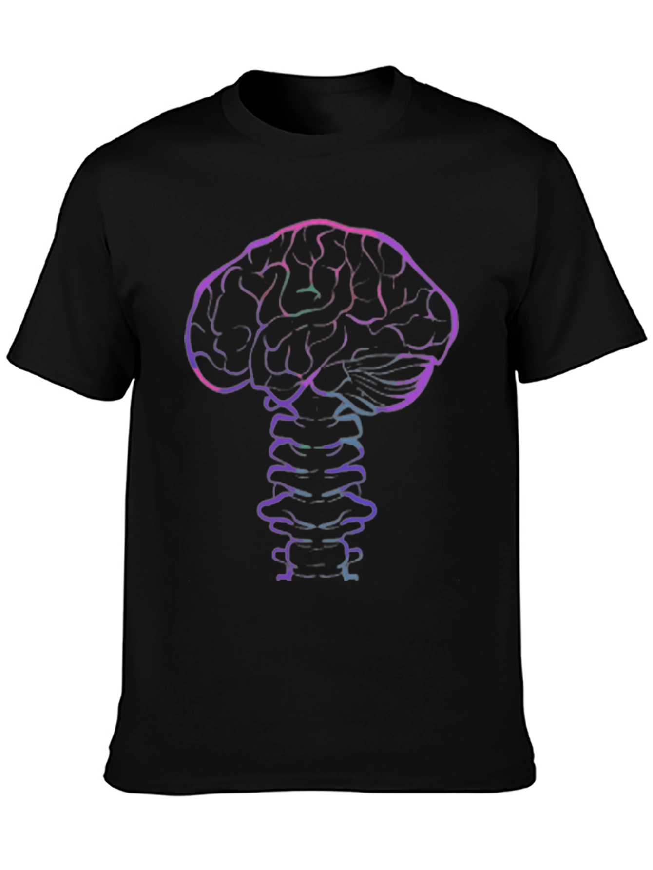 Brain & Spine Graphic Tee - Black