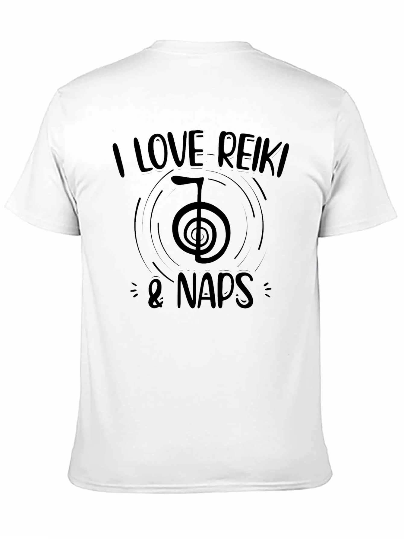 I Love Reiki & Naps Black T-Shirt