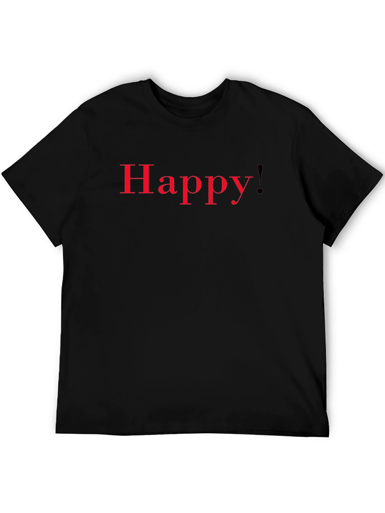Happy T-Shirt - Red Lettering