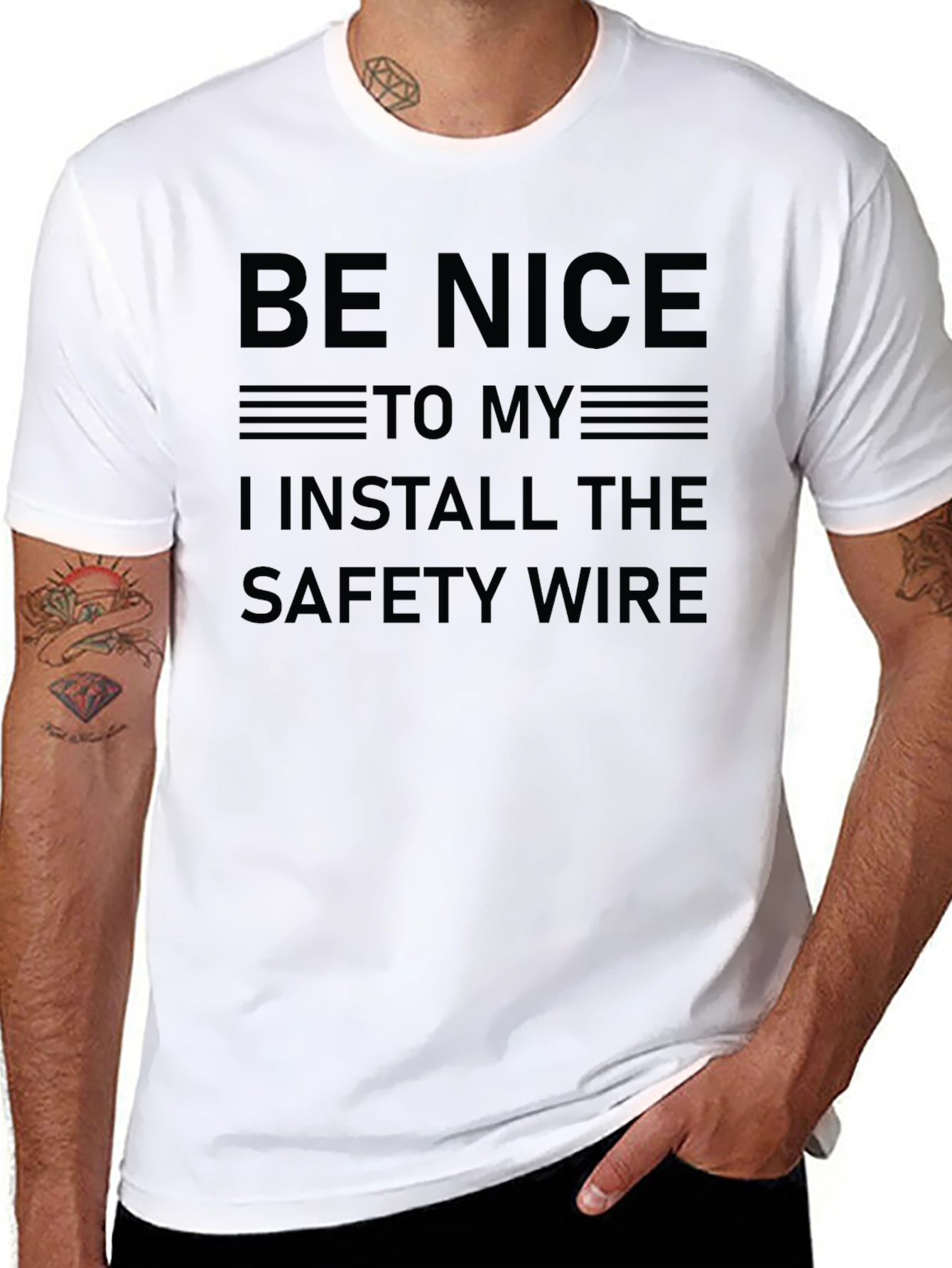 Funny Safety Wire Installer T-Shirt