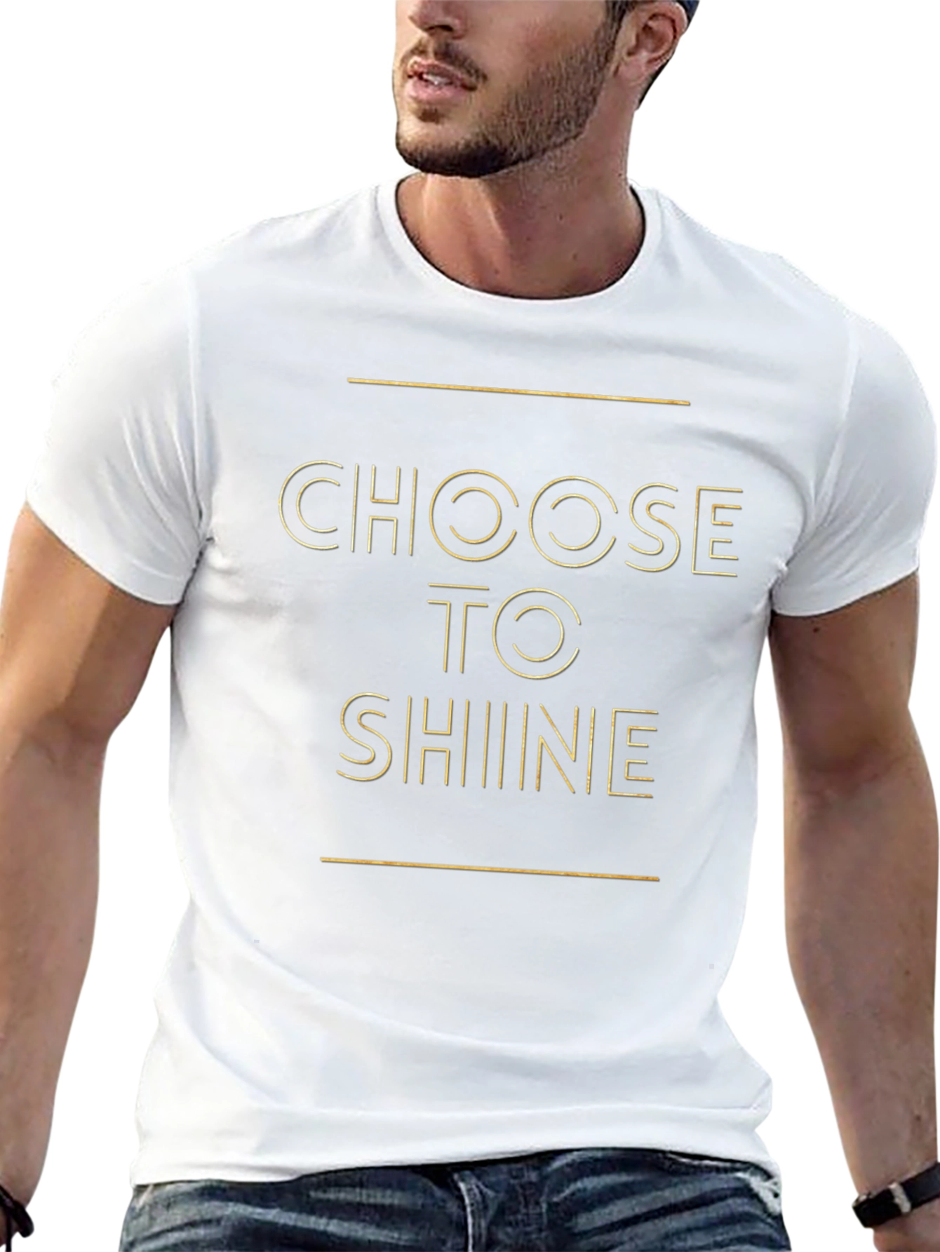Choose To Shine Black Graphic Tee