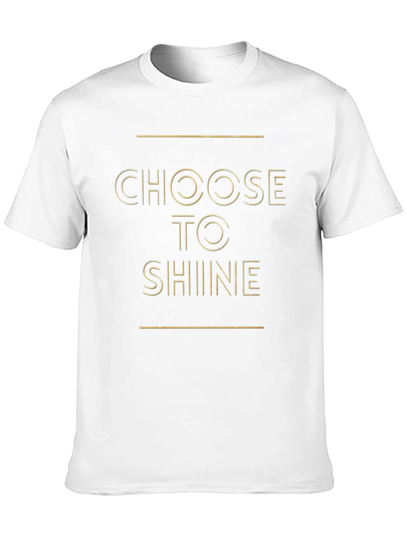 Choose To Shine Black Graphic Tee
