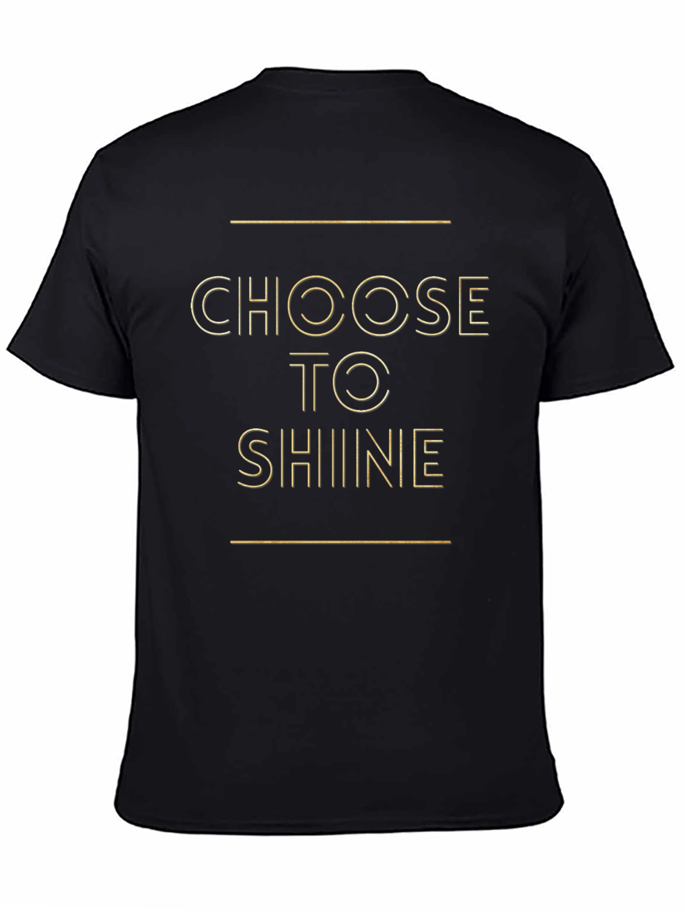 Choose To Shine Black Graphic Tee