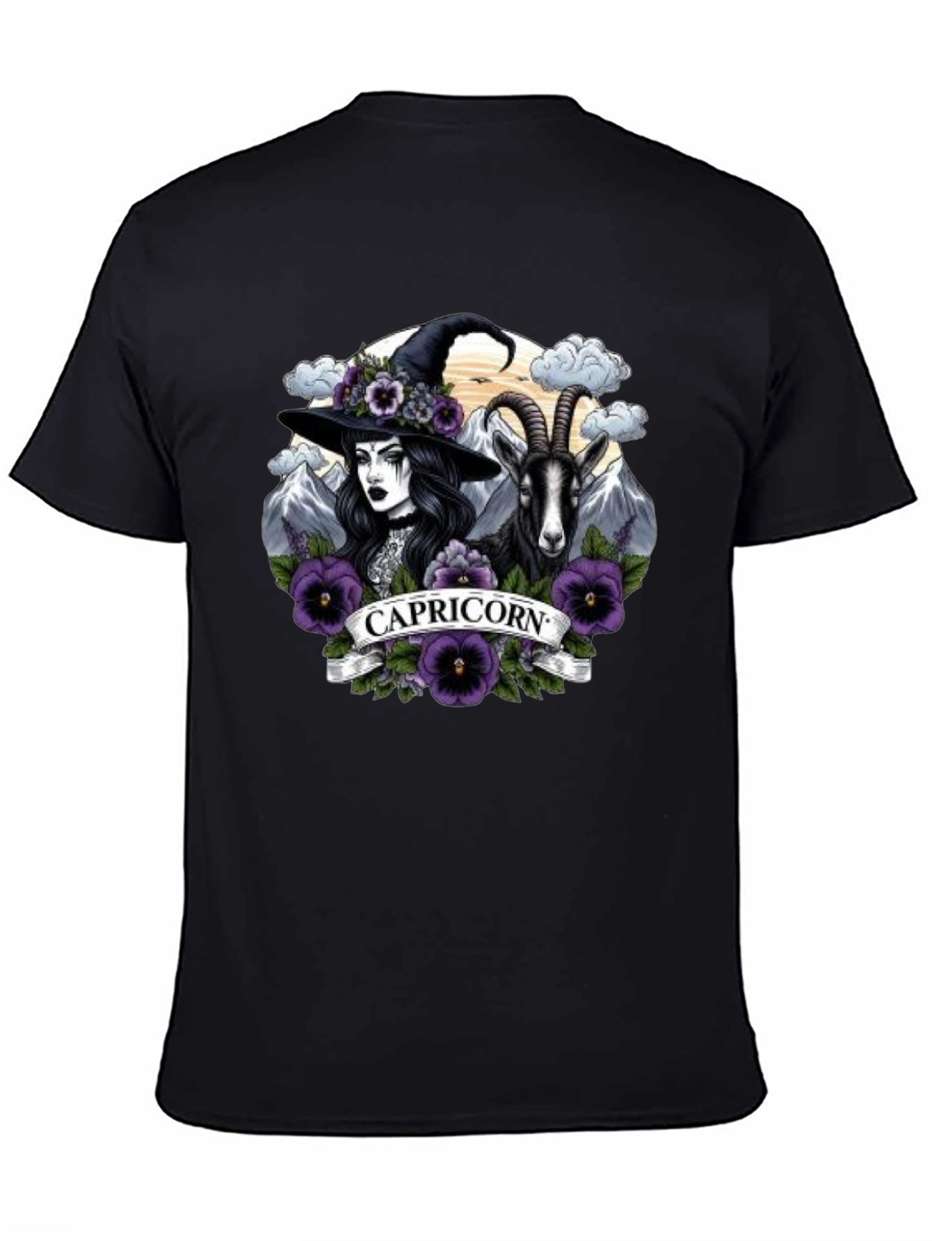 Capricorn Witch & Goat T-Shirt